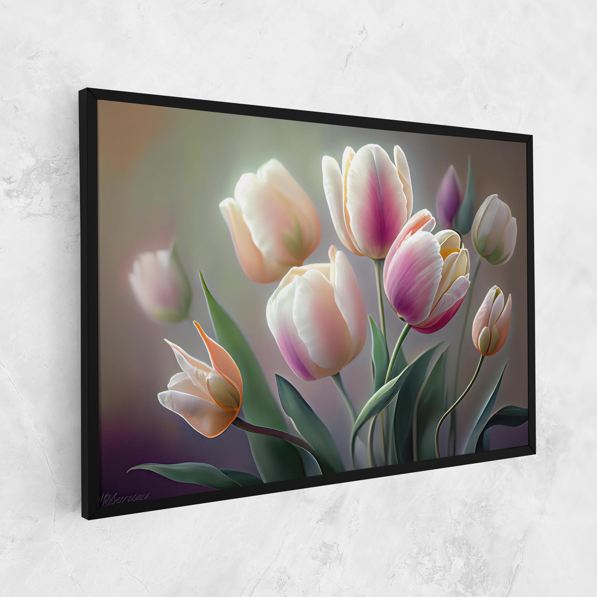 Vászonkép Pretty Tulips mockup 1