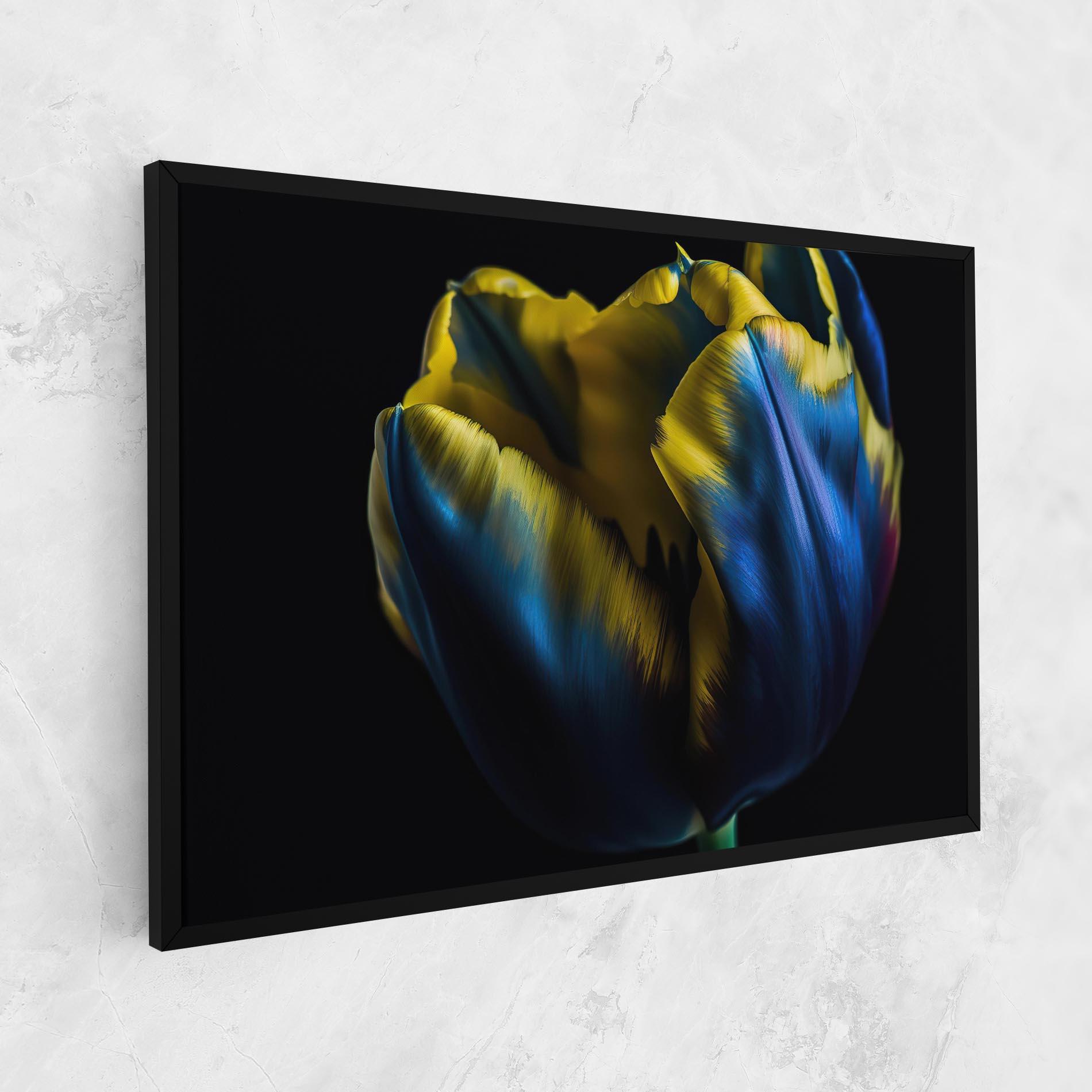 Vászonkép Yellow Blue Tulip mockup 1