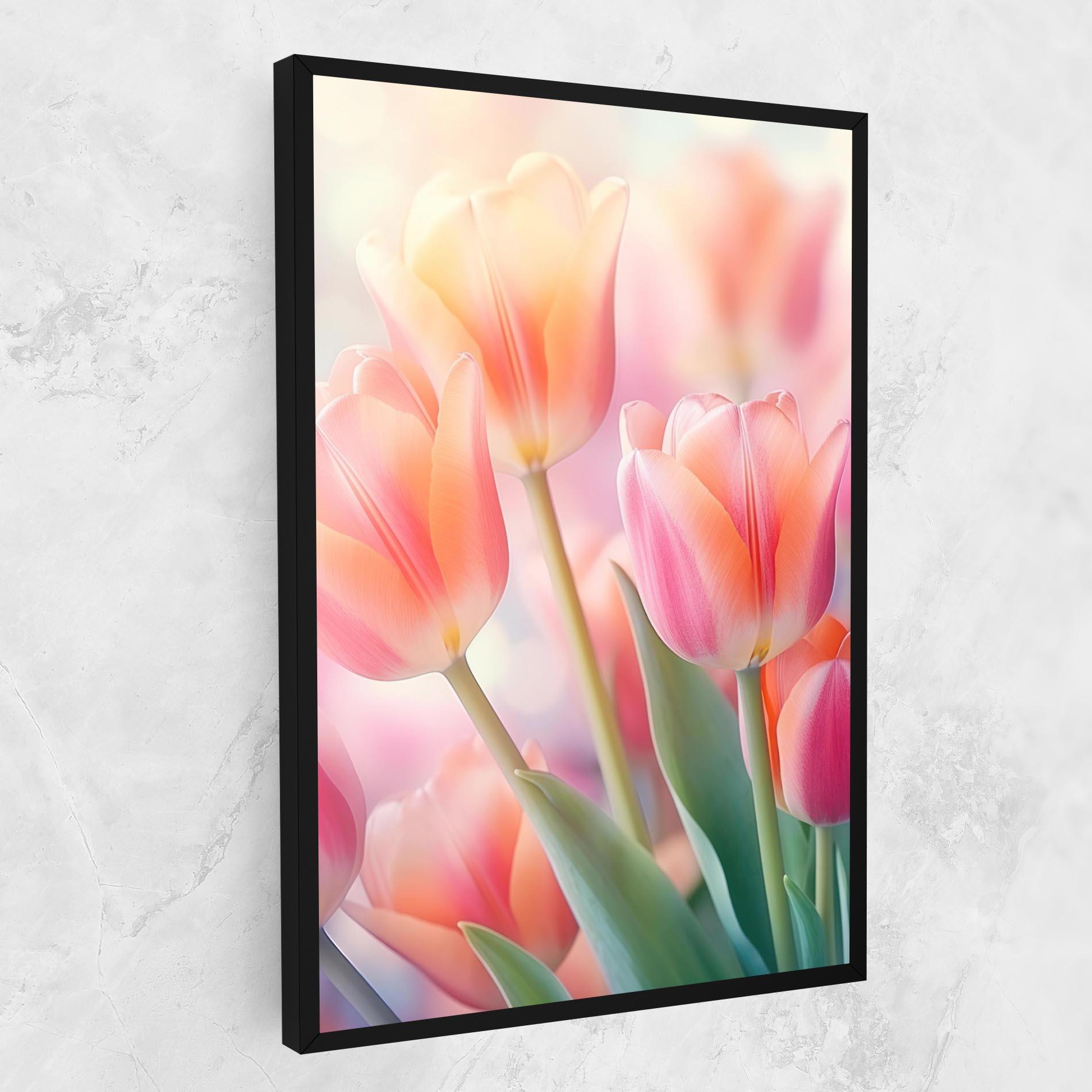Vászonkép Dreamy Tulips mockup 1