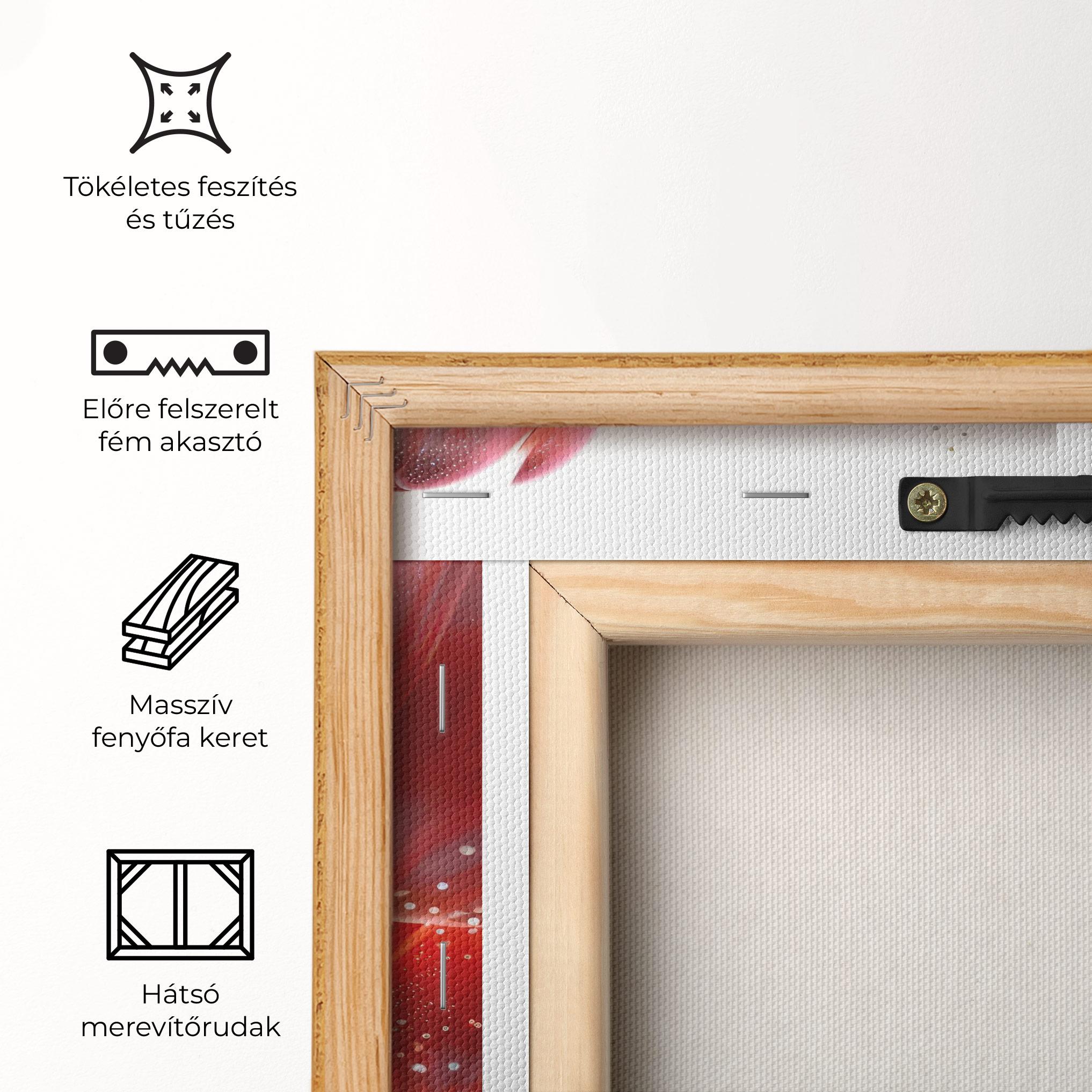 Vászonkép Glitter Red Tulips mockup 5