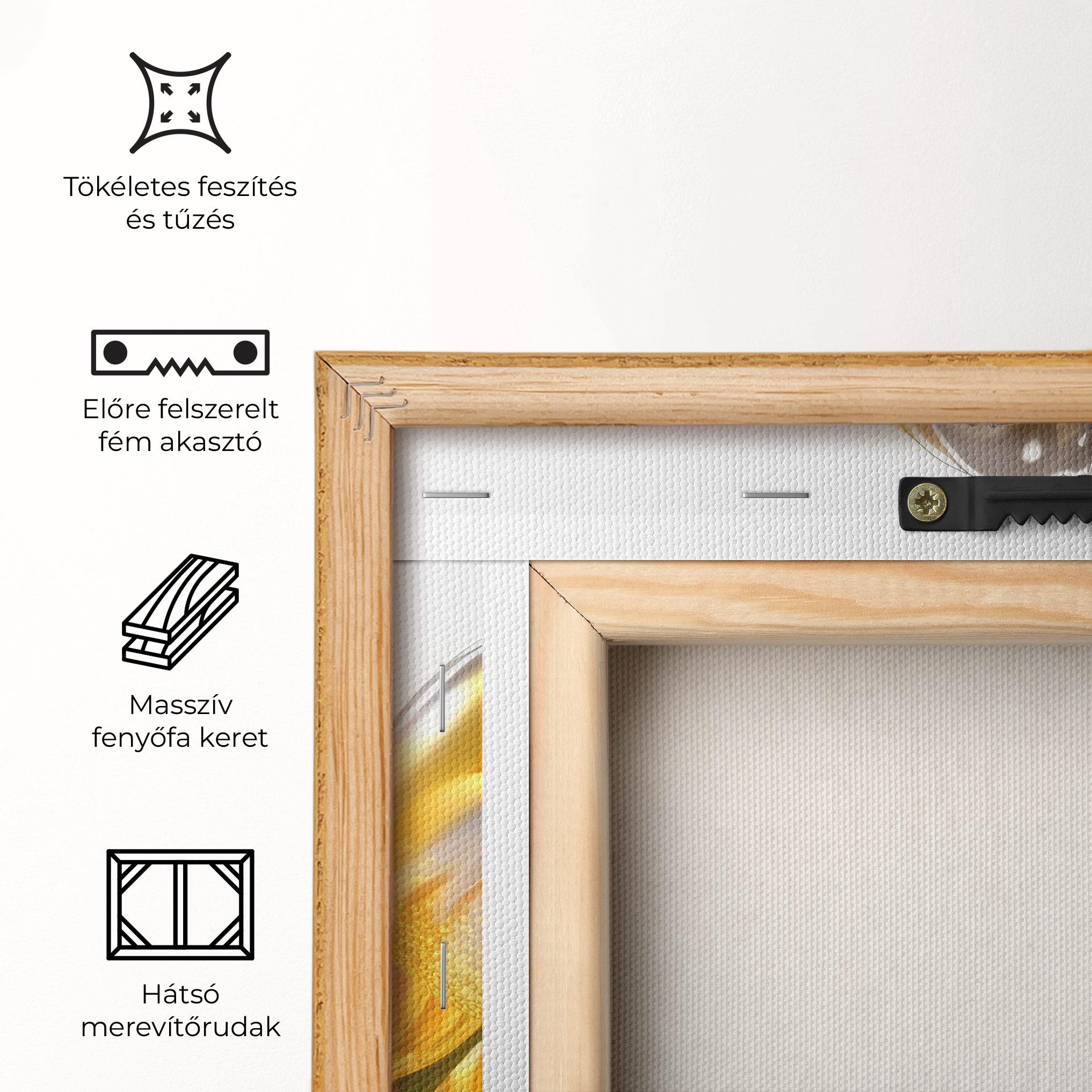 Vászonkép Gold White Tulips mockup 5