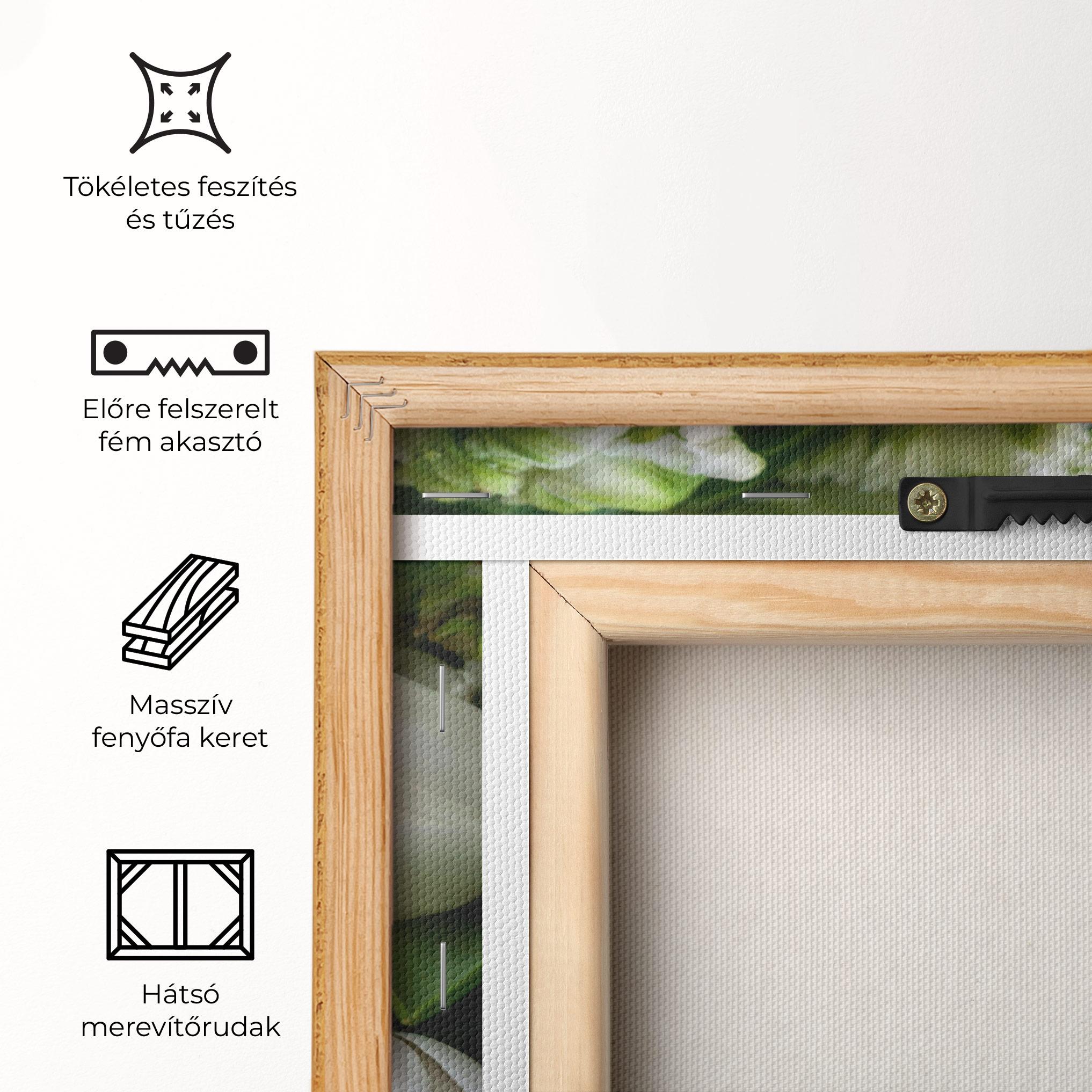 Vászonkép White Tulips Bouquet mockup 5