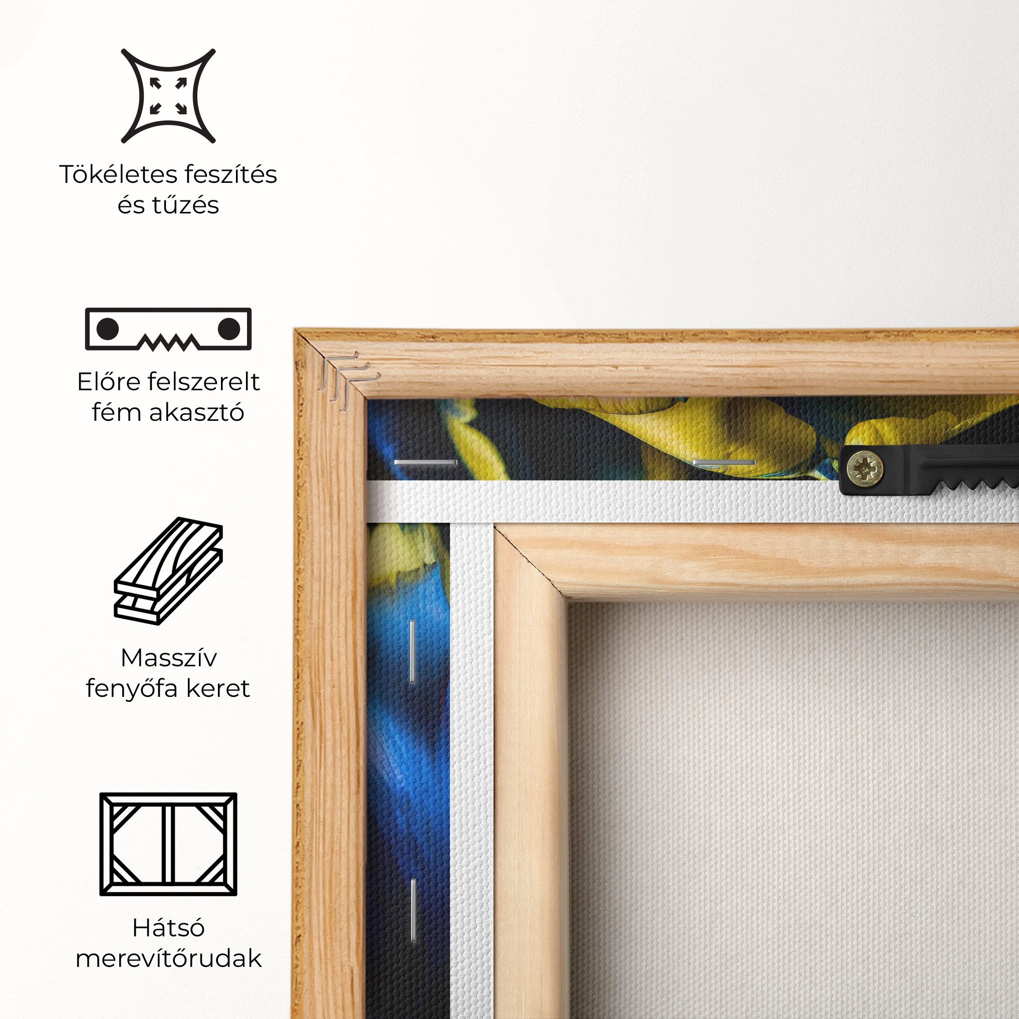 Yellow Blue Tulip mockup 5