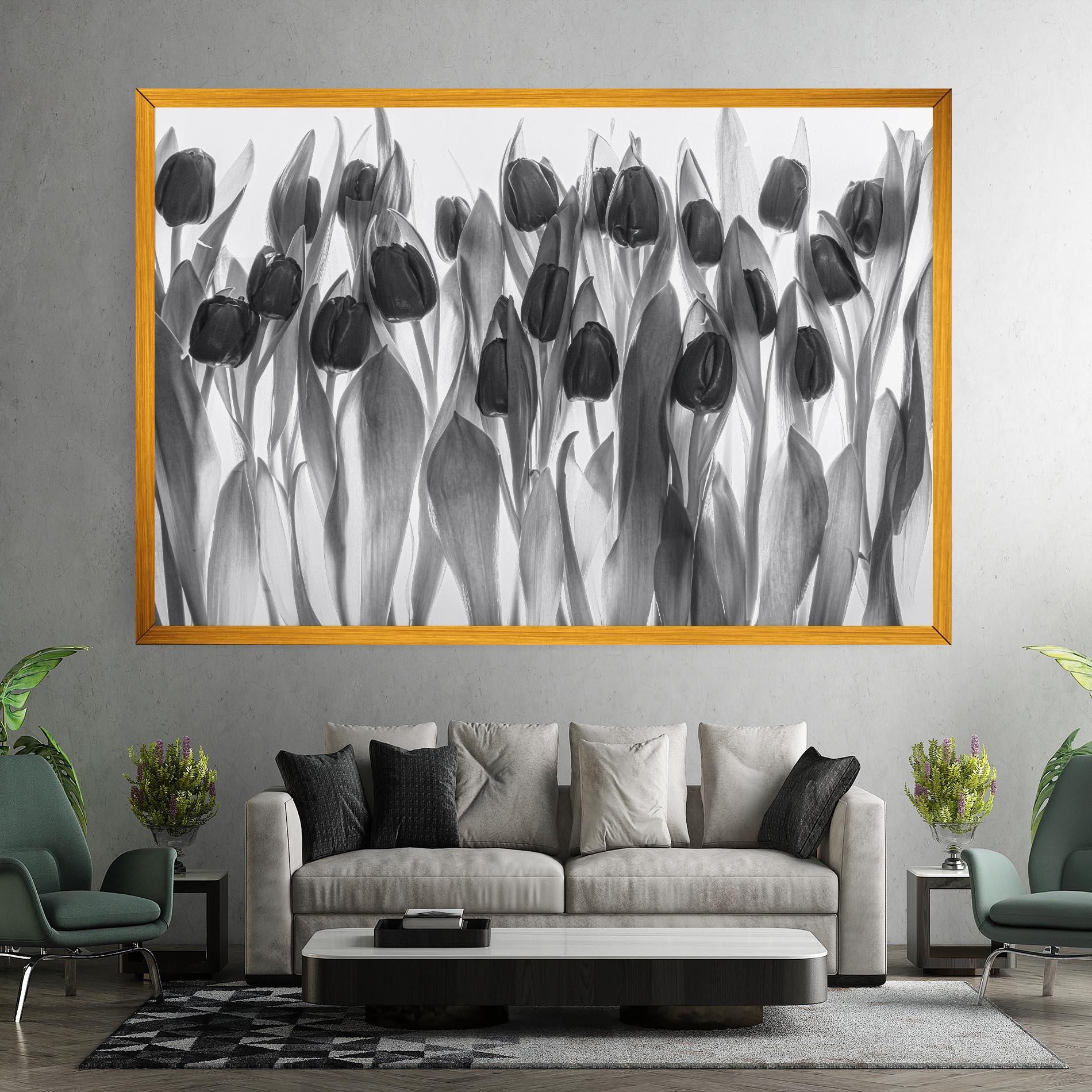 Vászonkép Grey Tulips mockup 7