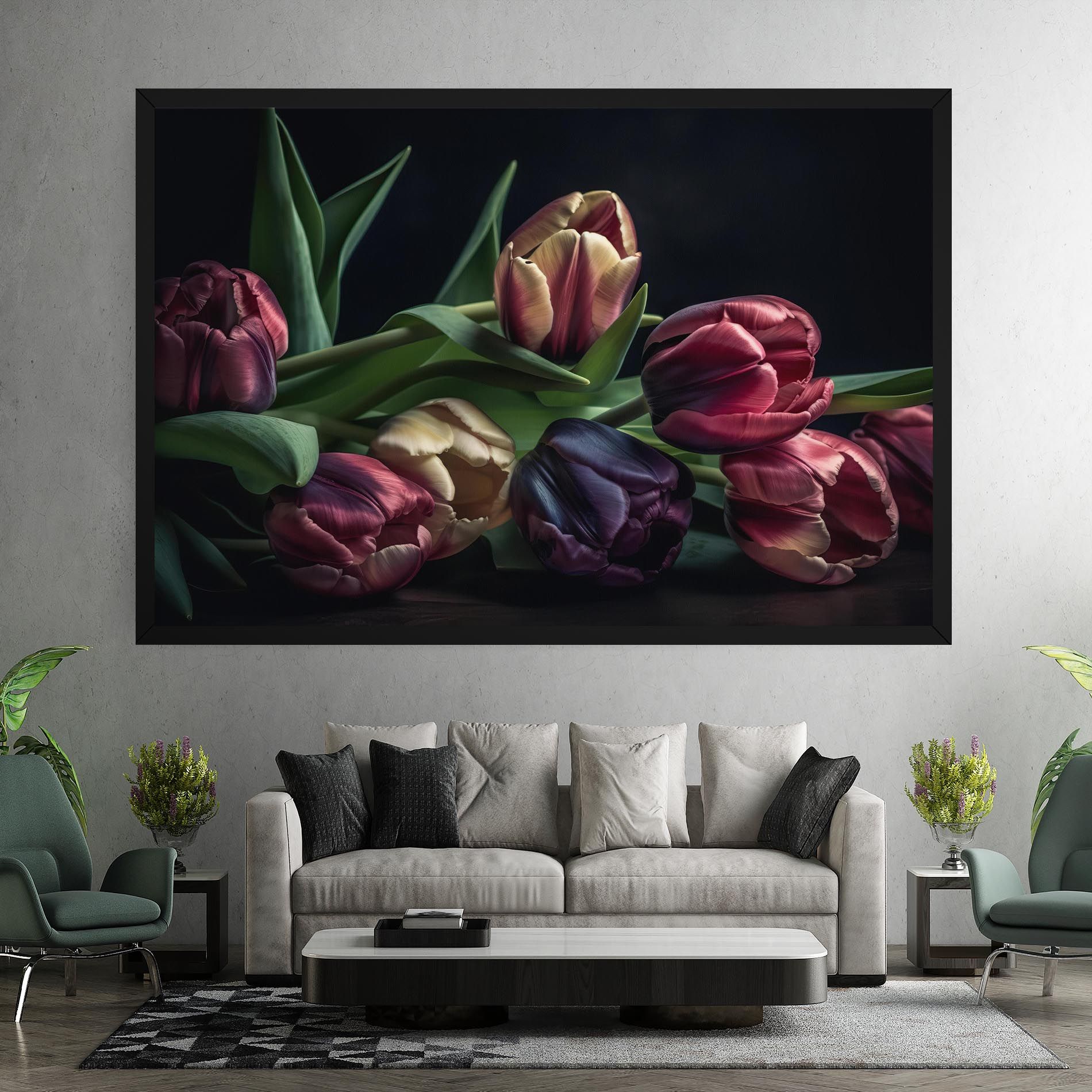 Dark Purple Tulip mockup 7