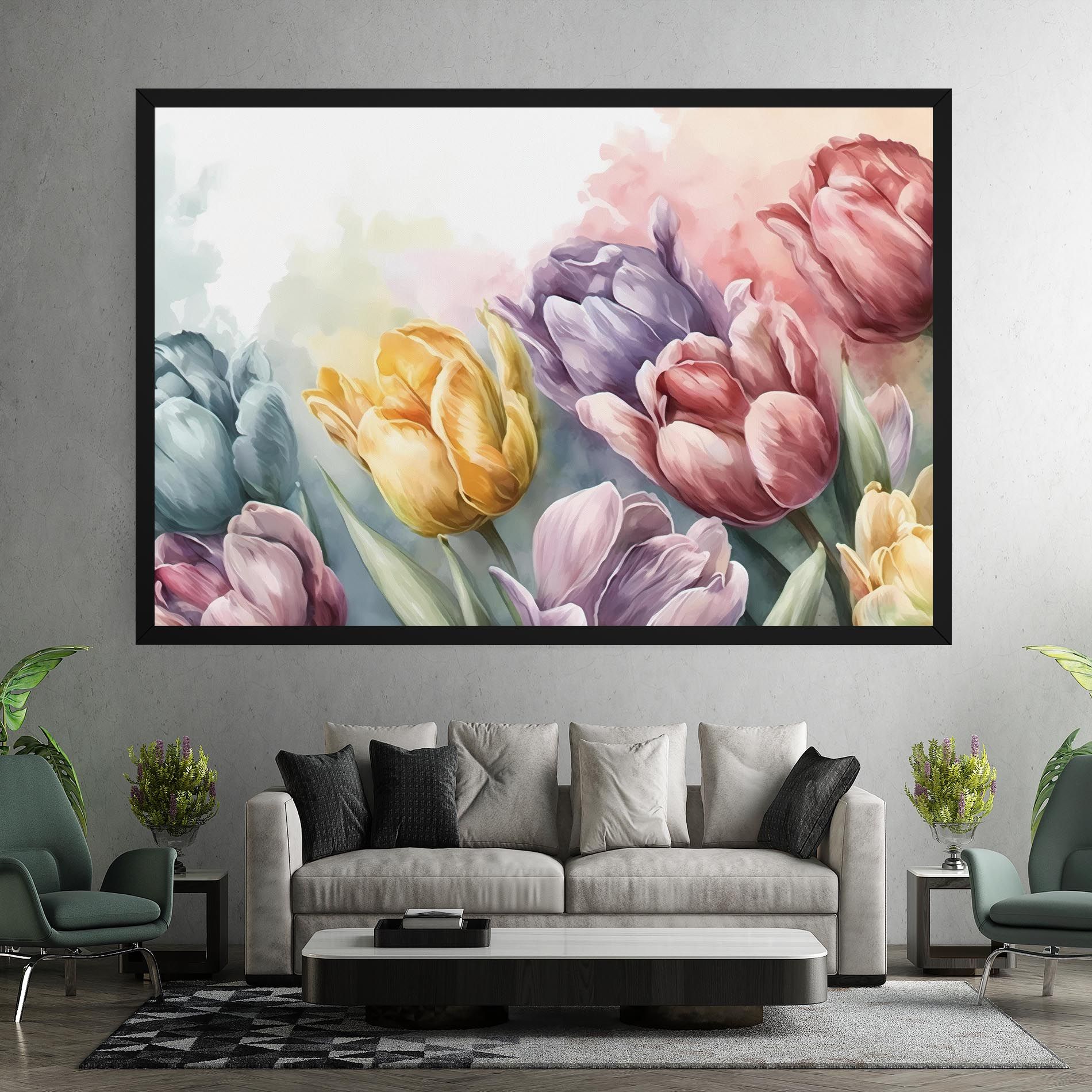 Pastel Tulips mockup 7