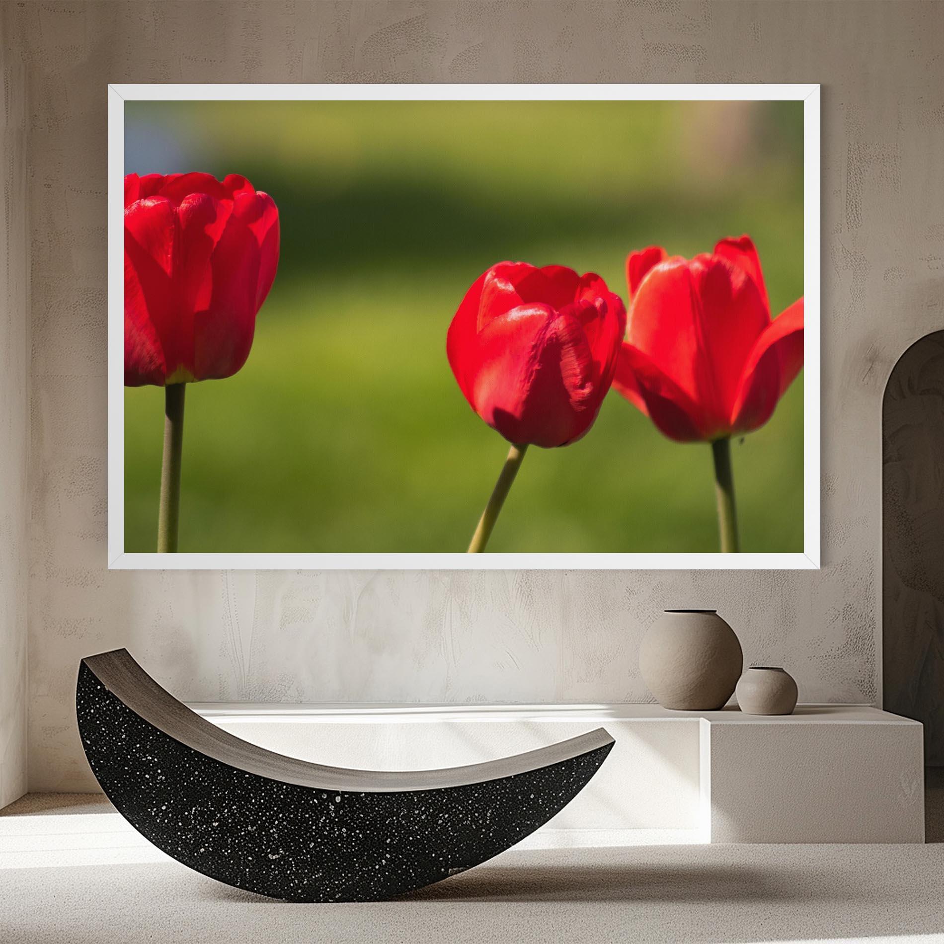 Vászonkép 3 Red Tulips mockup 8