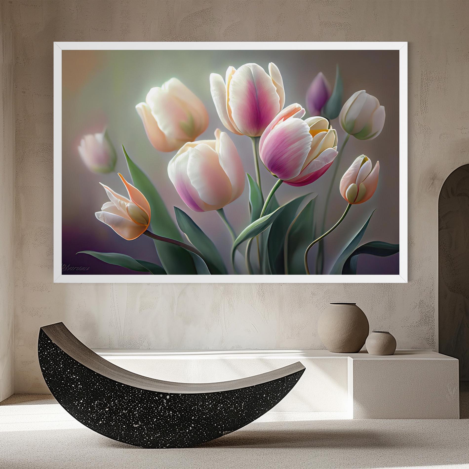 Vászonkép Pretty Tulips mockup 8