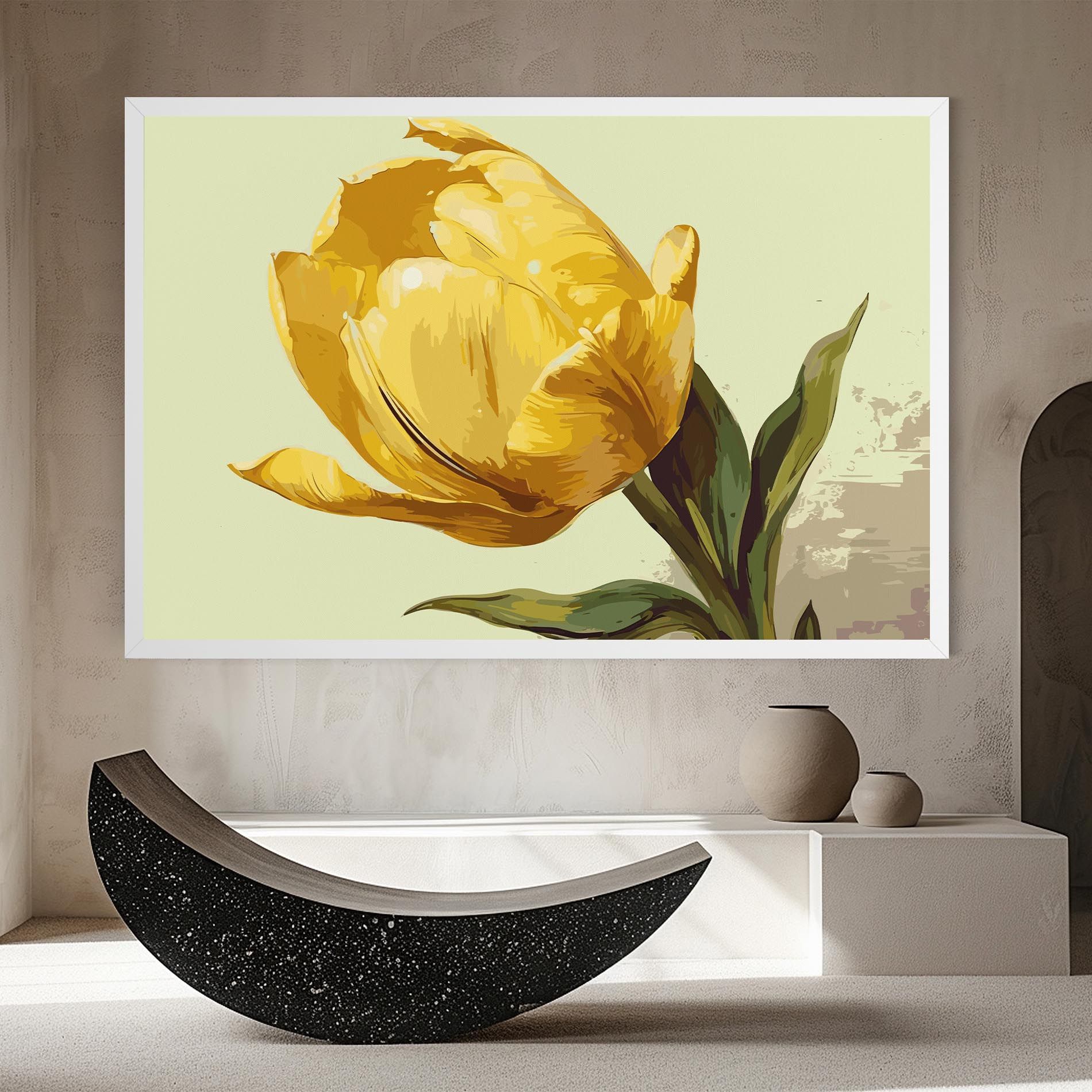 Yellow Shiny Tulip mockup 8
