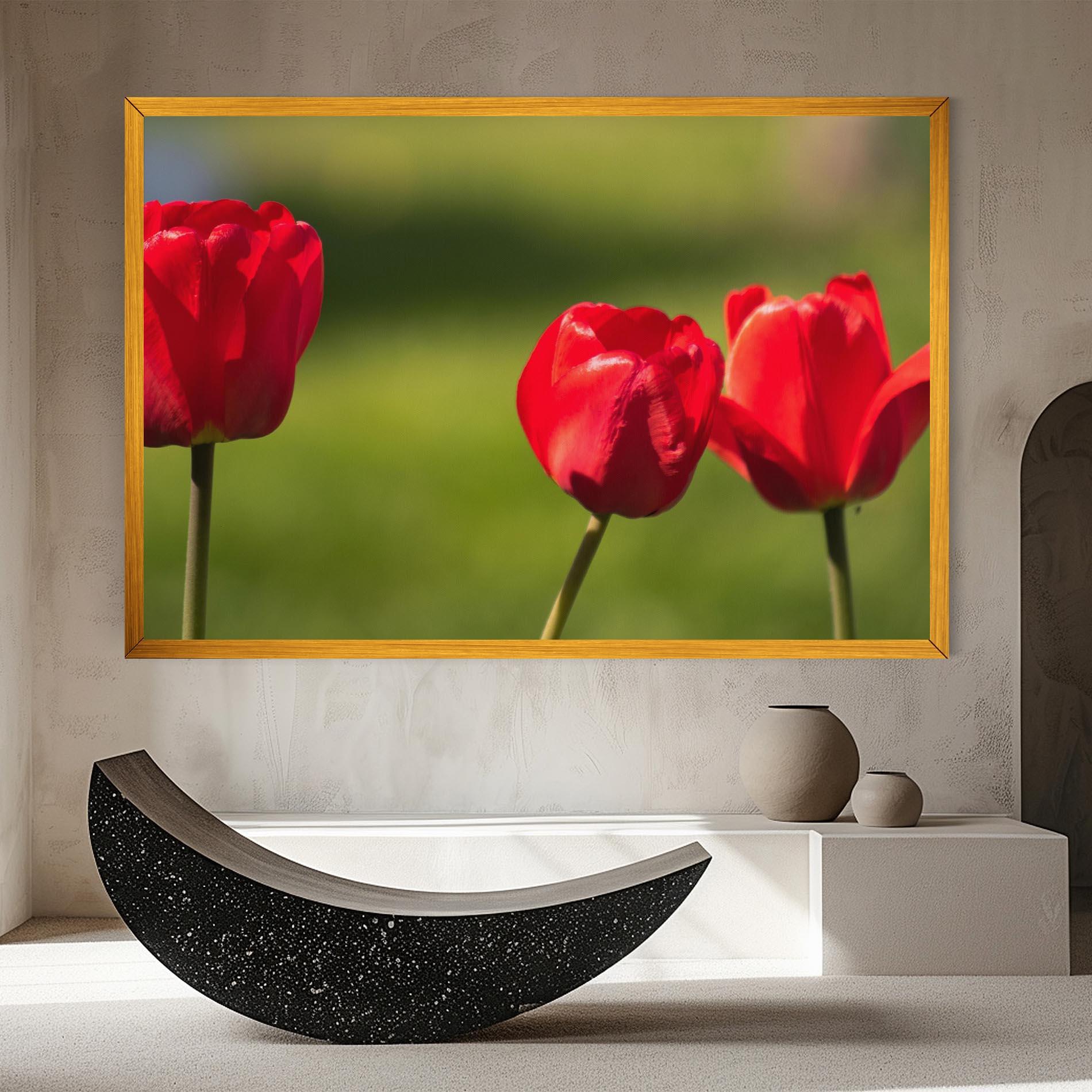 Vászonkép 3 Red Tulips mockup 8