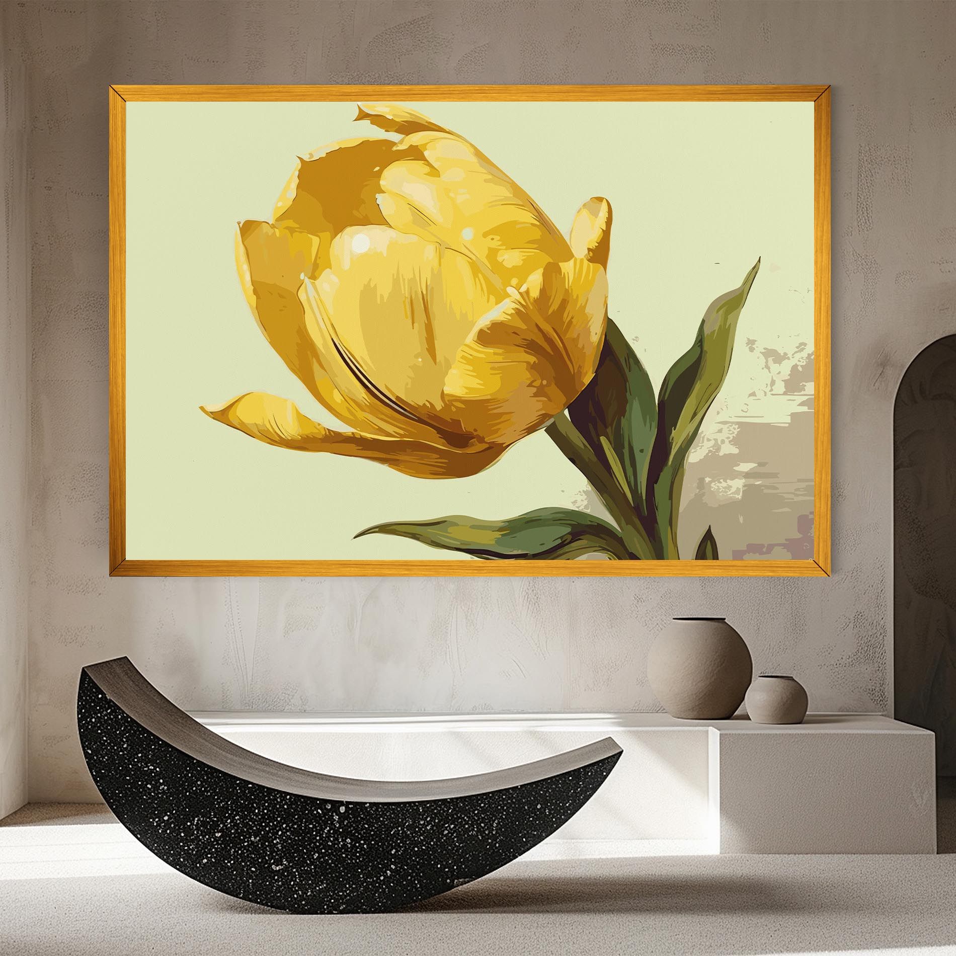 Yellow Shiny Tulip mockup 8