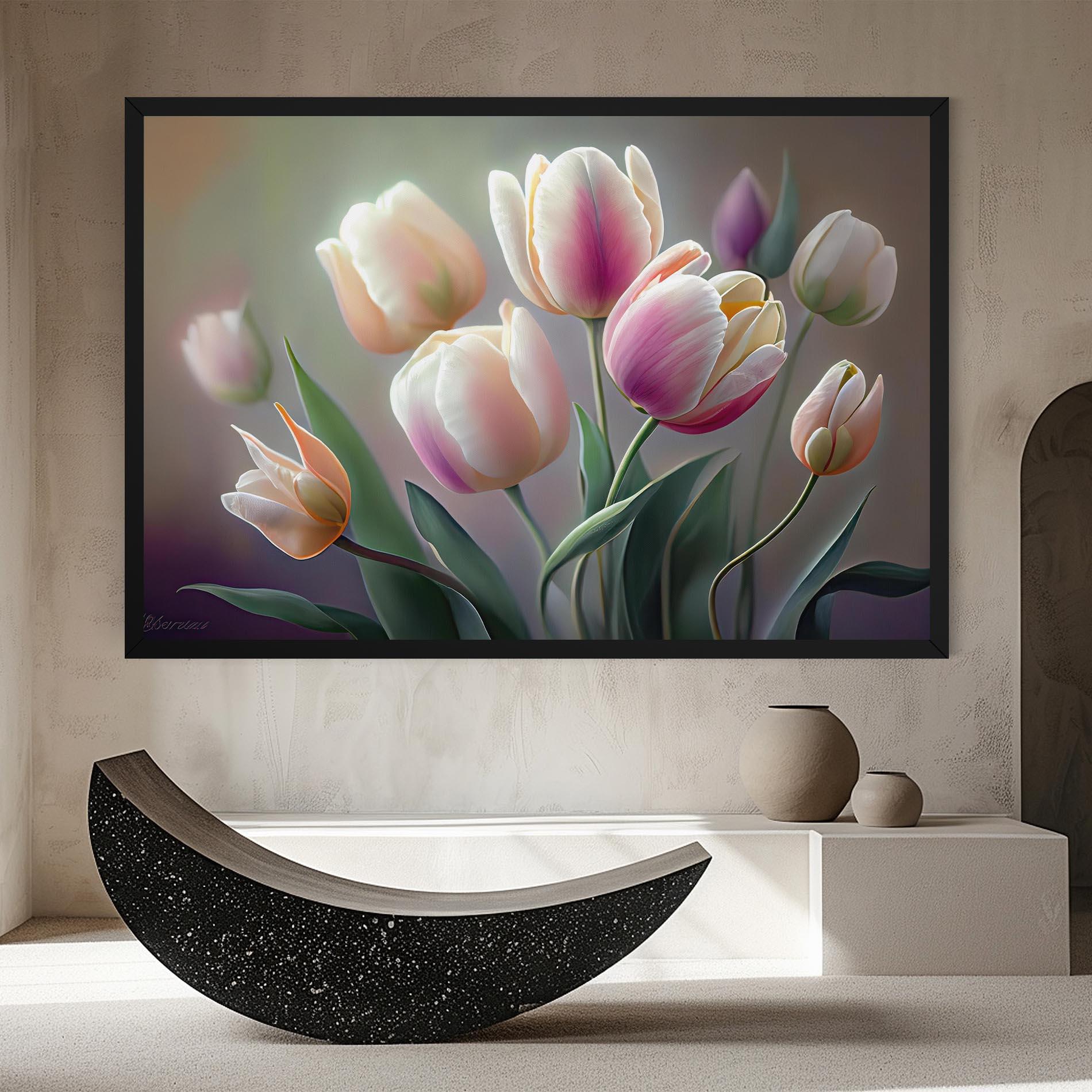 Vászonkép Pretty Tulips mockup 8