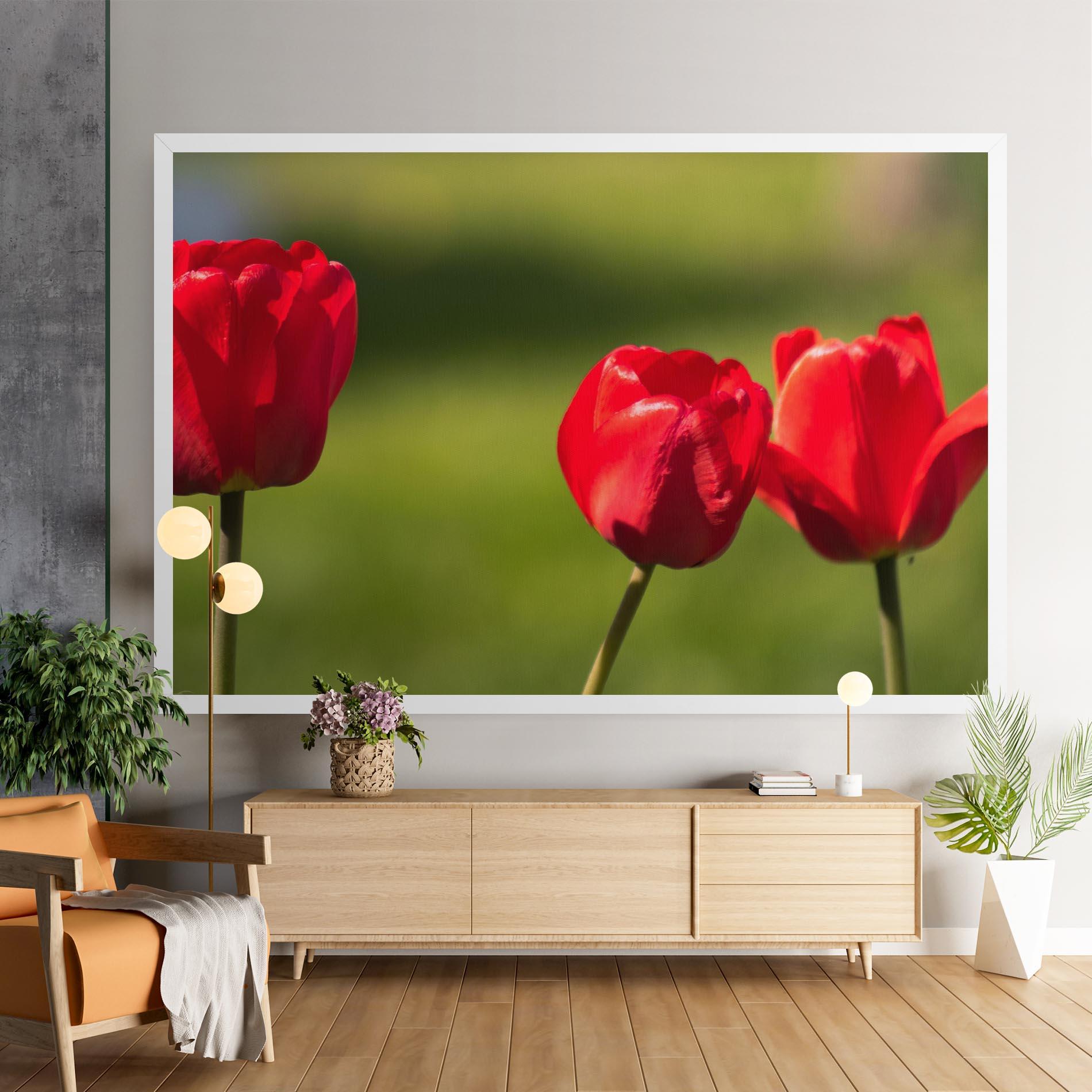 Vászonkép 3 Red Tulips mockup 9