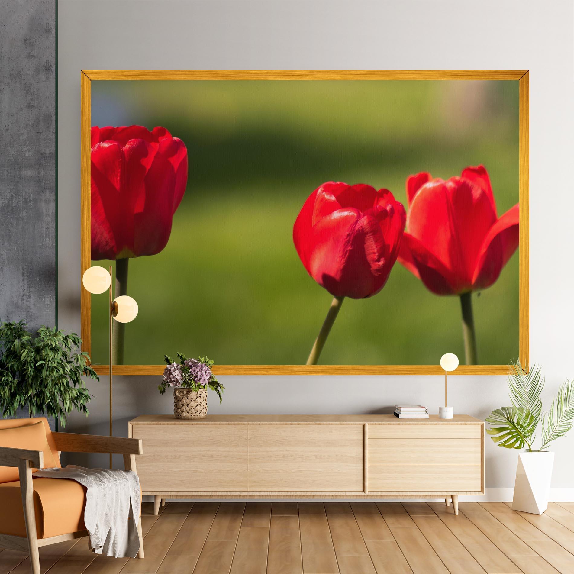 Vászonkép 3 Red Tulips mockup 9
