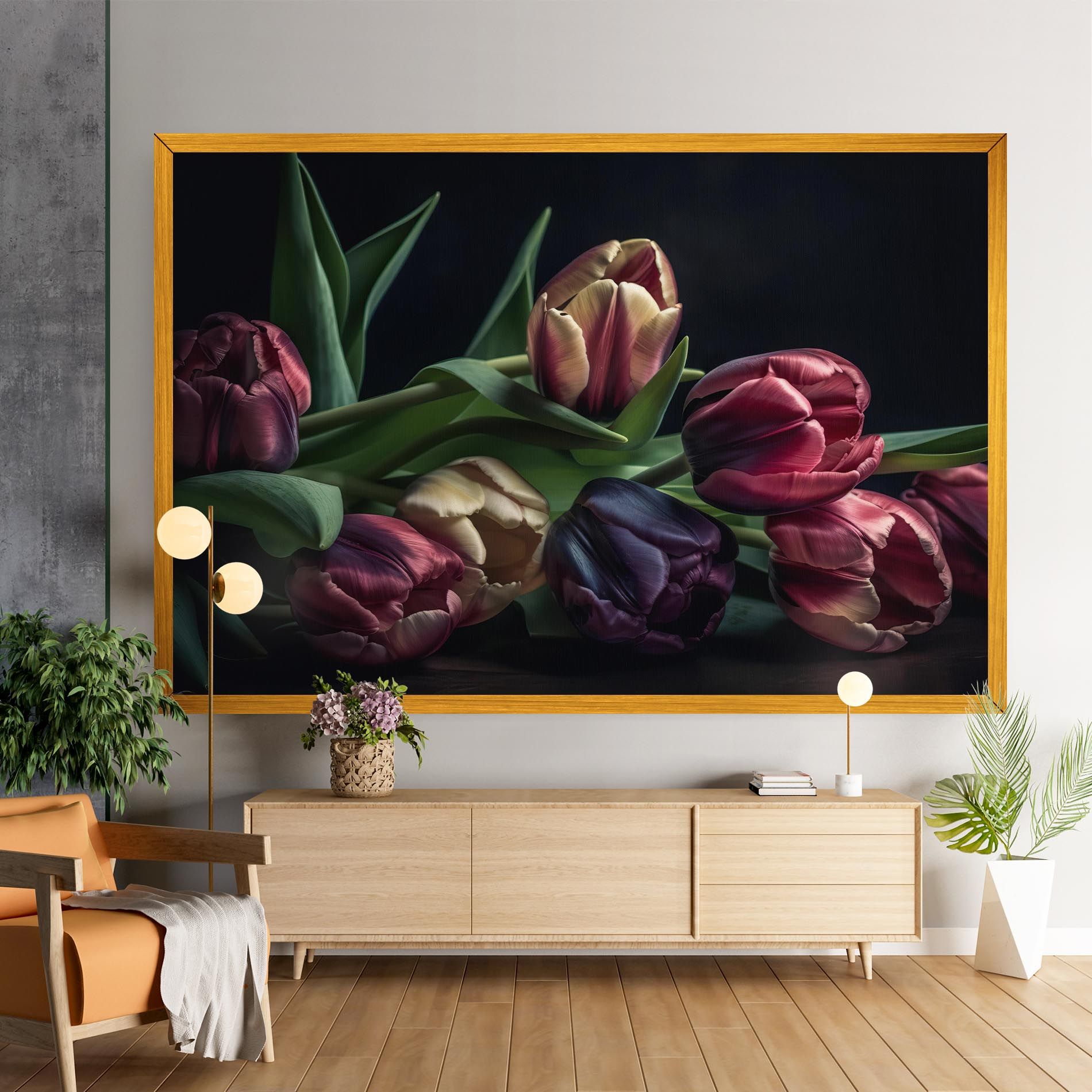 Dark Purple Tulip mockup 9