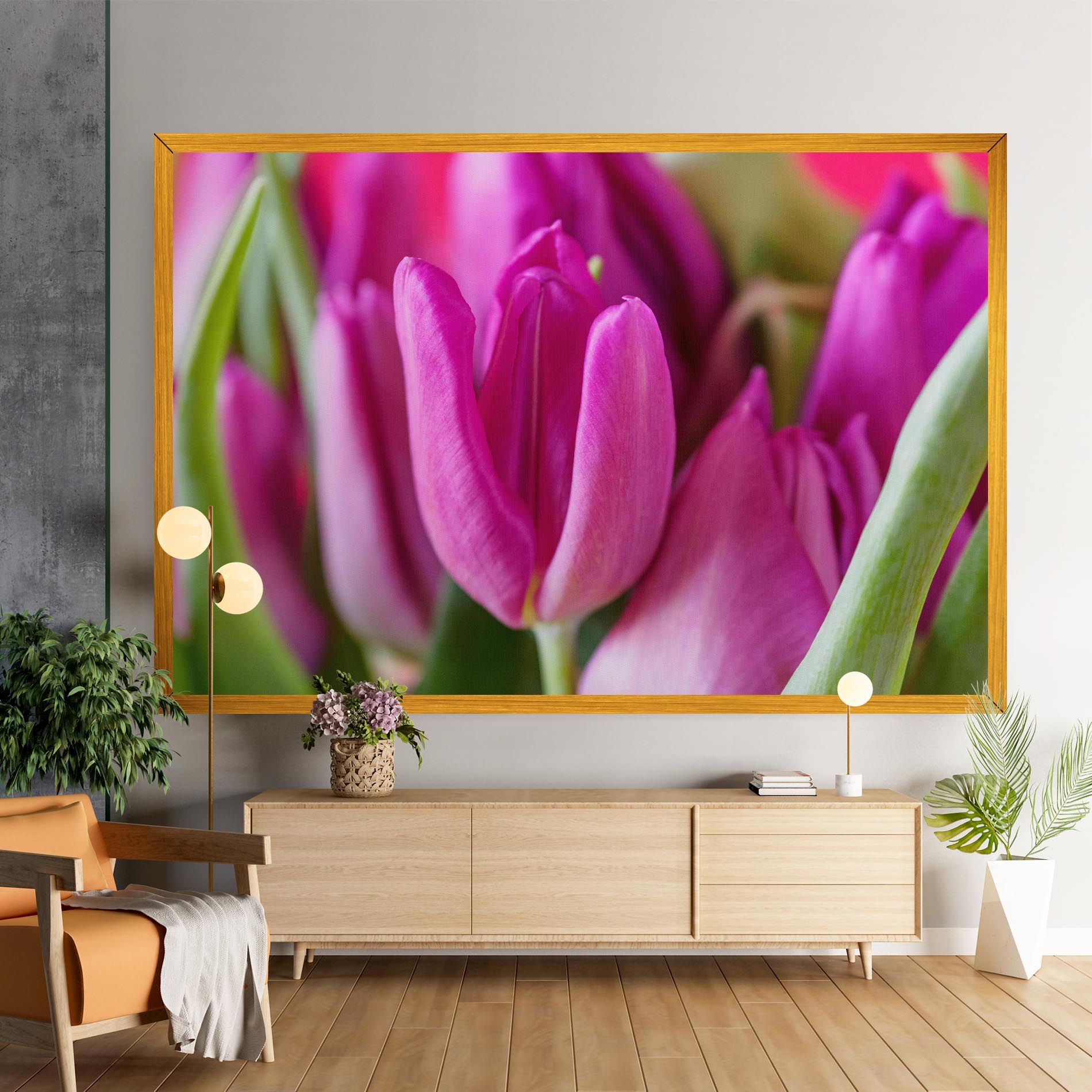 Purple Tulip Close Up mockup 9