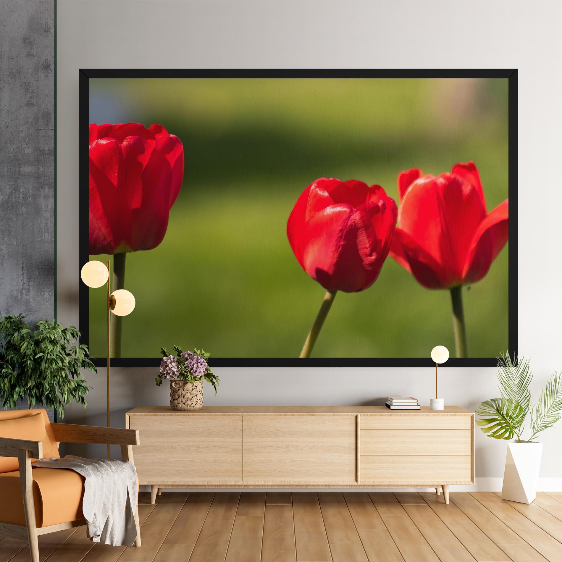 Vászonkép 3 Red Tulips mockup 9