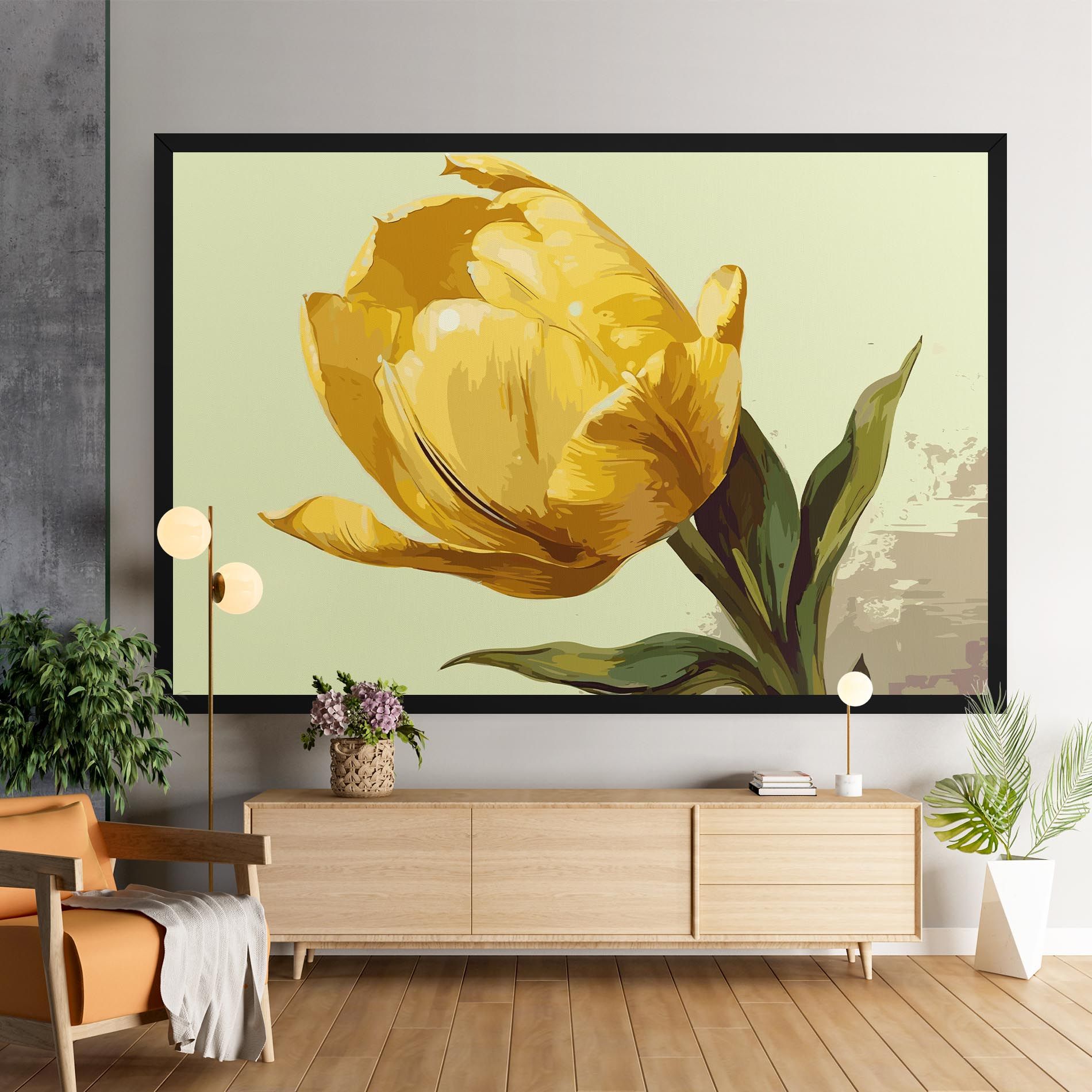 Yellow Shiny Tulip mockup 9