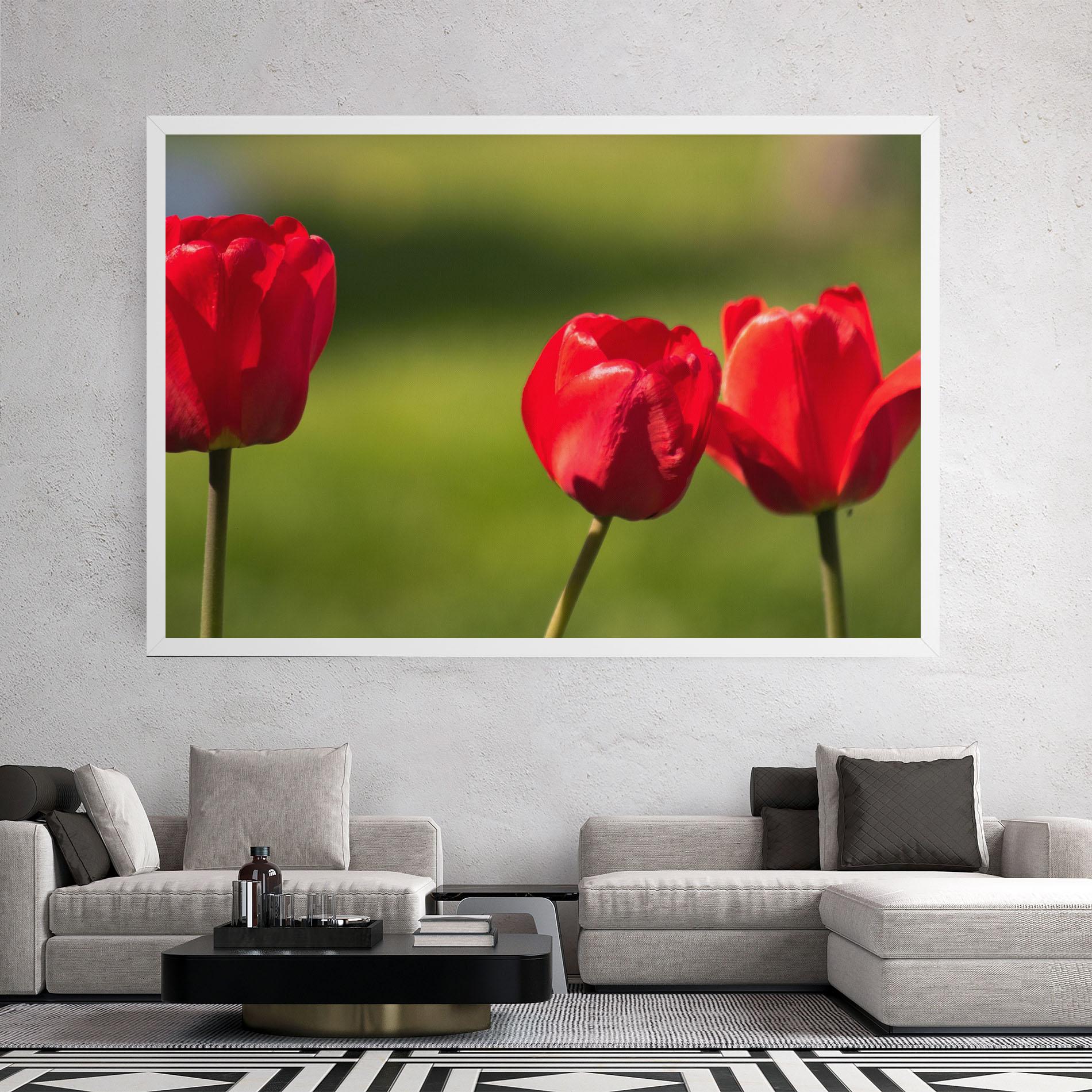 Vászonkép 3 Red Tulips mockup 2