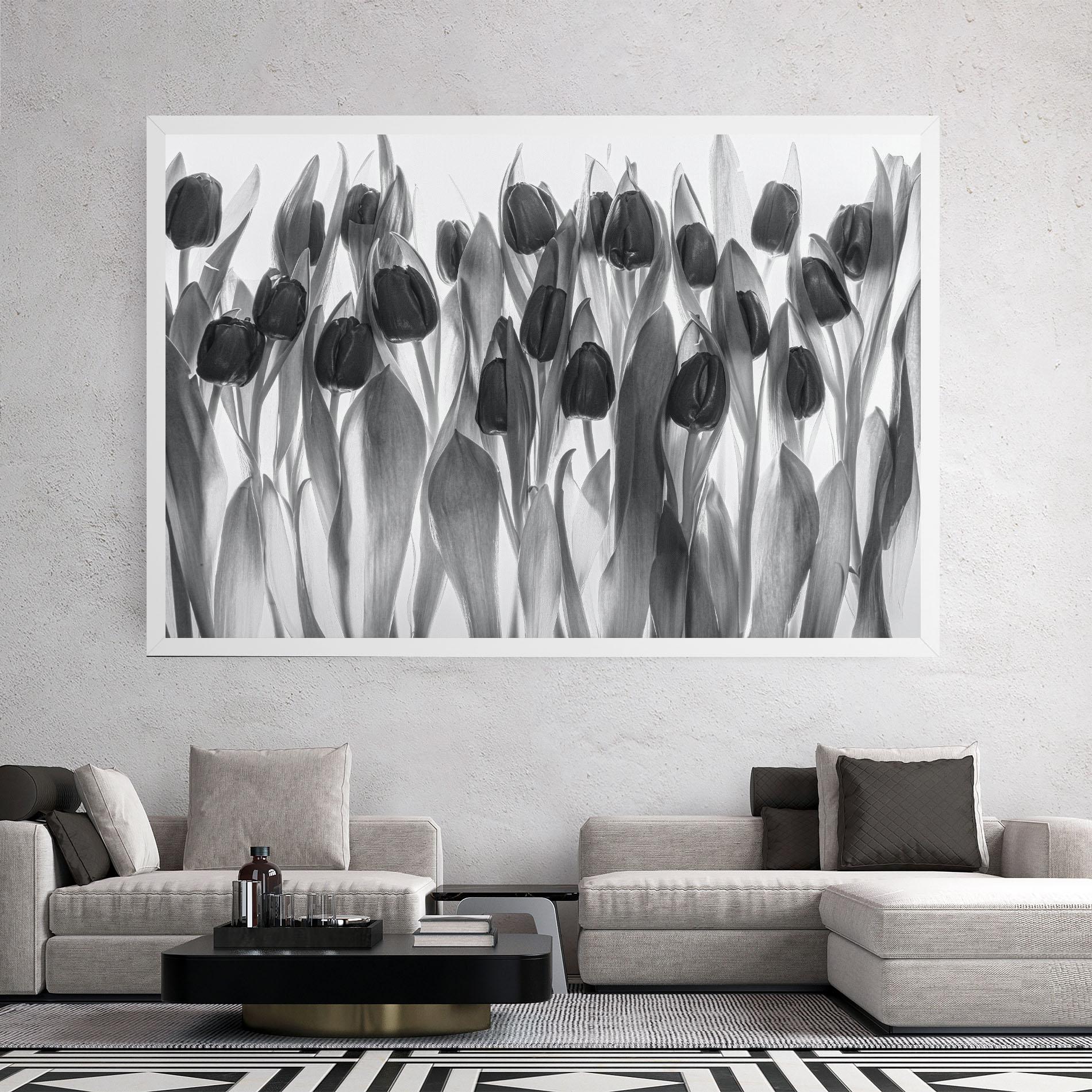 Vászonkép Grey Tulips mockup 2