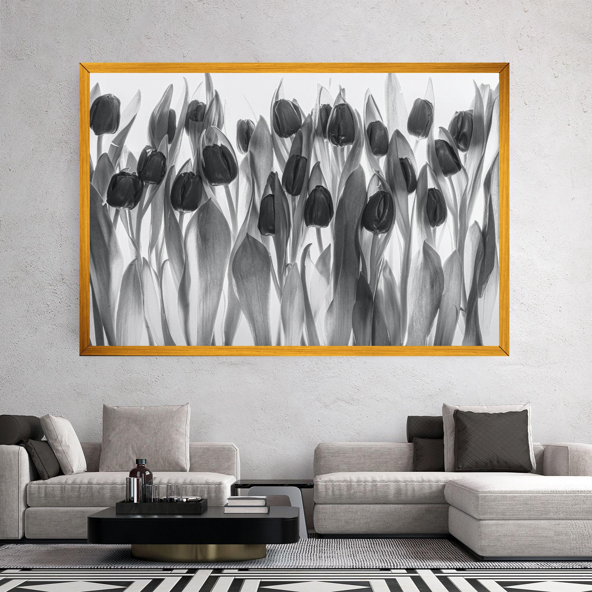 Vászonkép Grey Tulips mockup 2