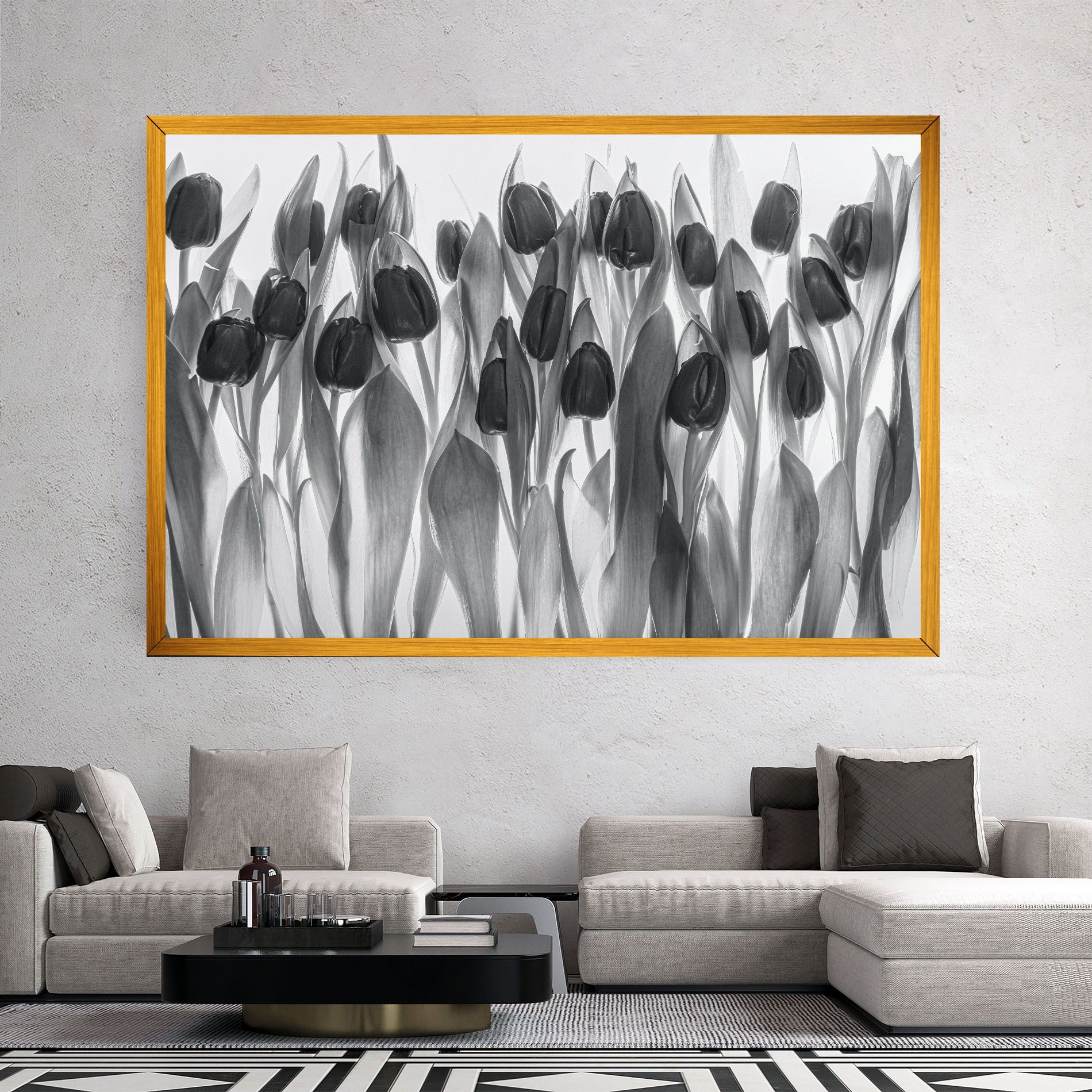 Grey Tulips mockup 2