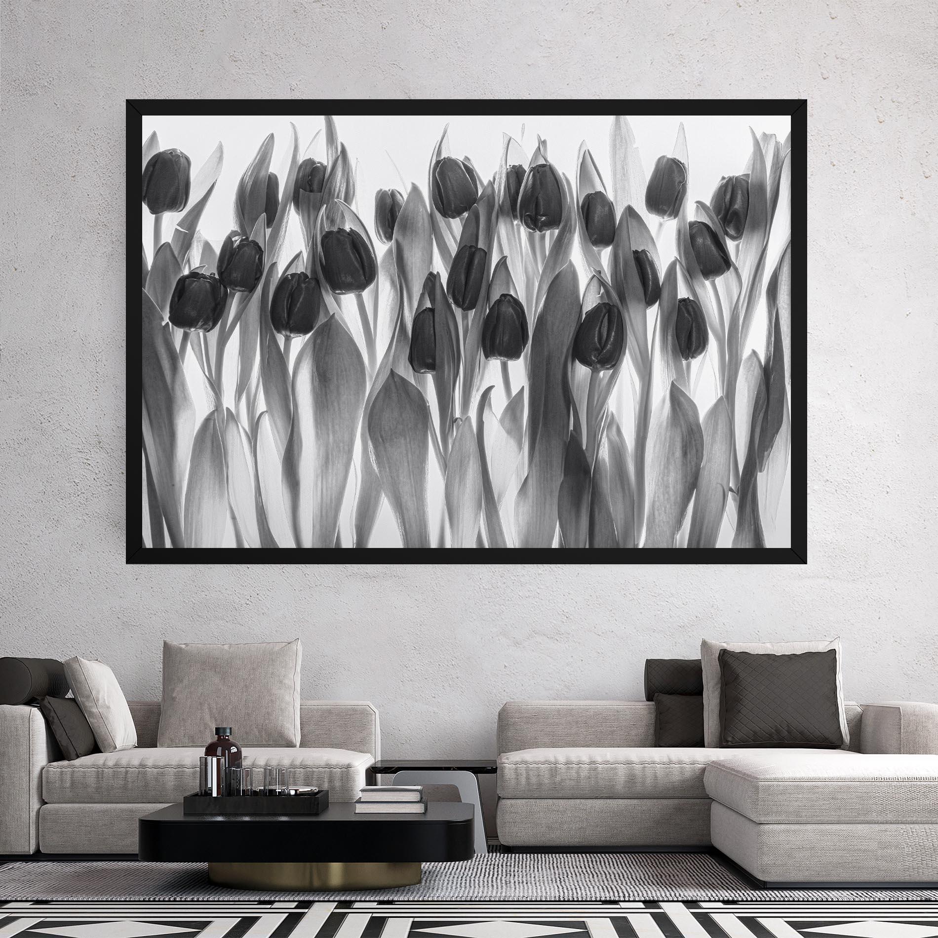 Vászonkép Grey Tulips mockup 2