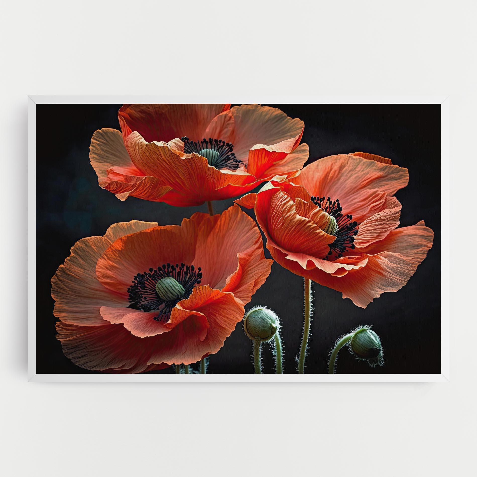 Vászonkép 3 Poppies mockup 0