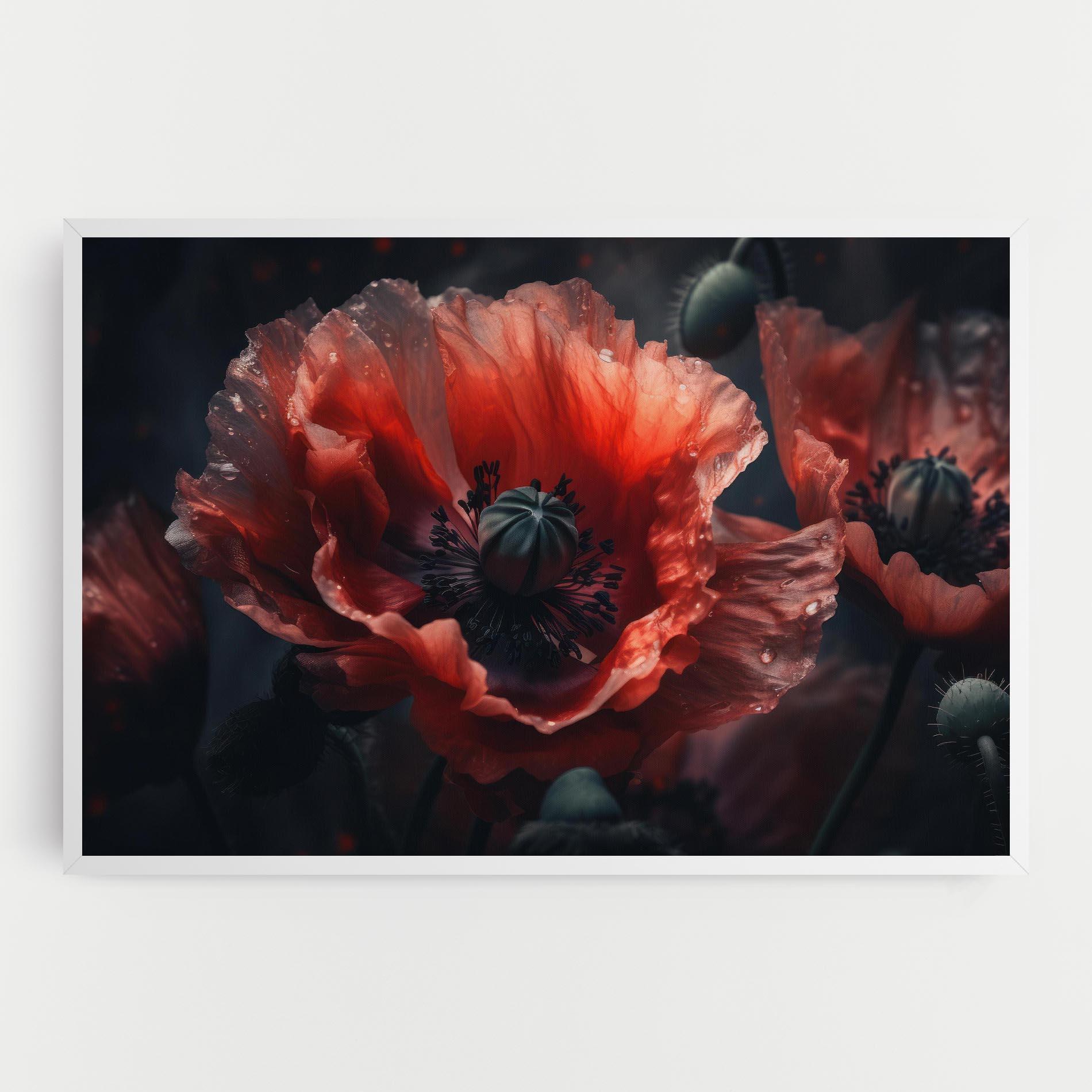 Vászonkép Dark Shade Poppy mockup 0