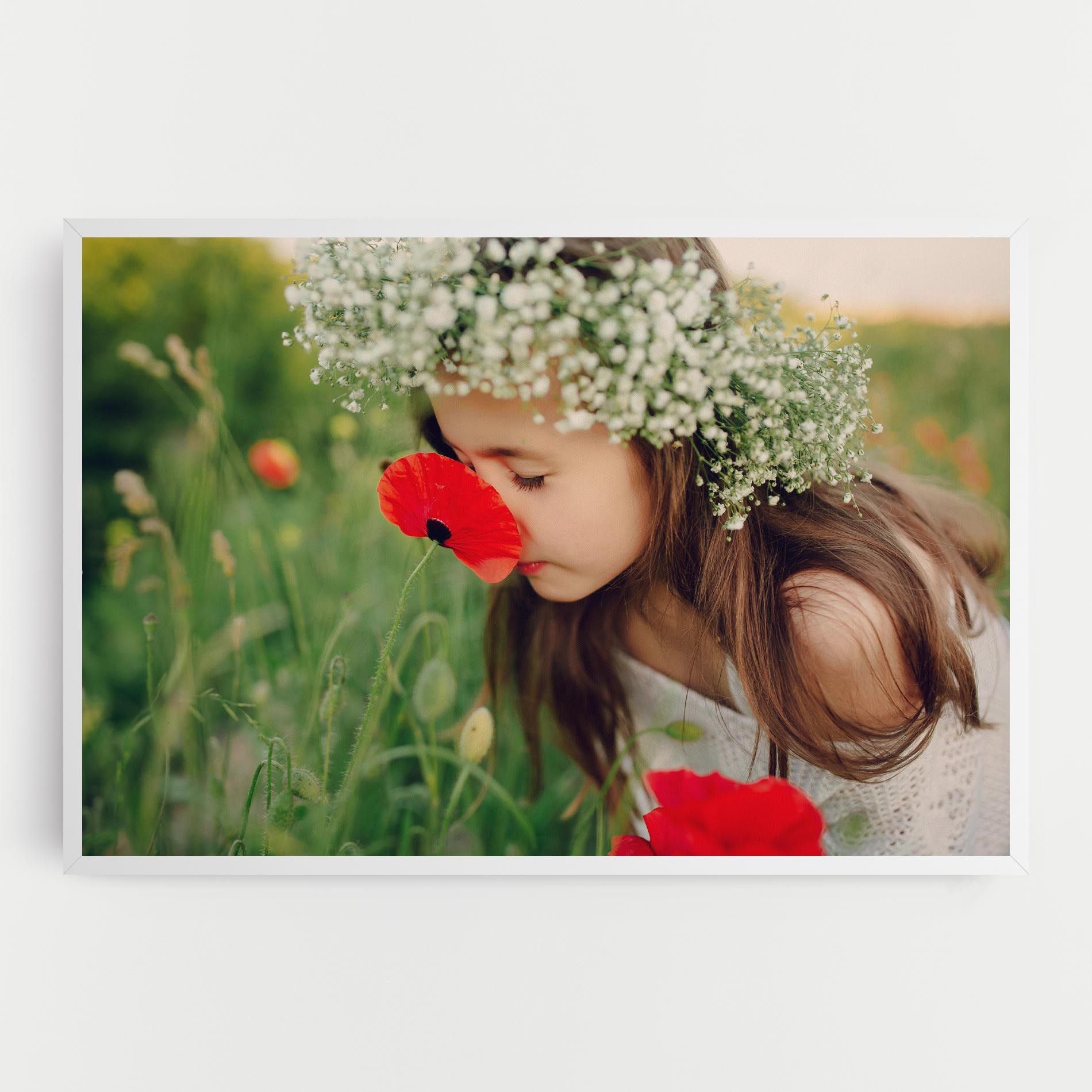 Girl With Poppies mockup 0