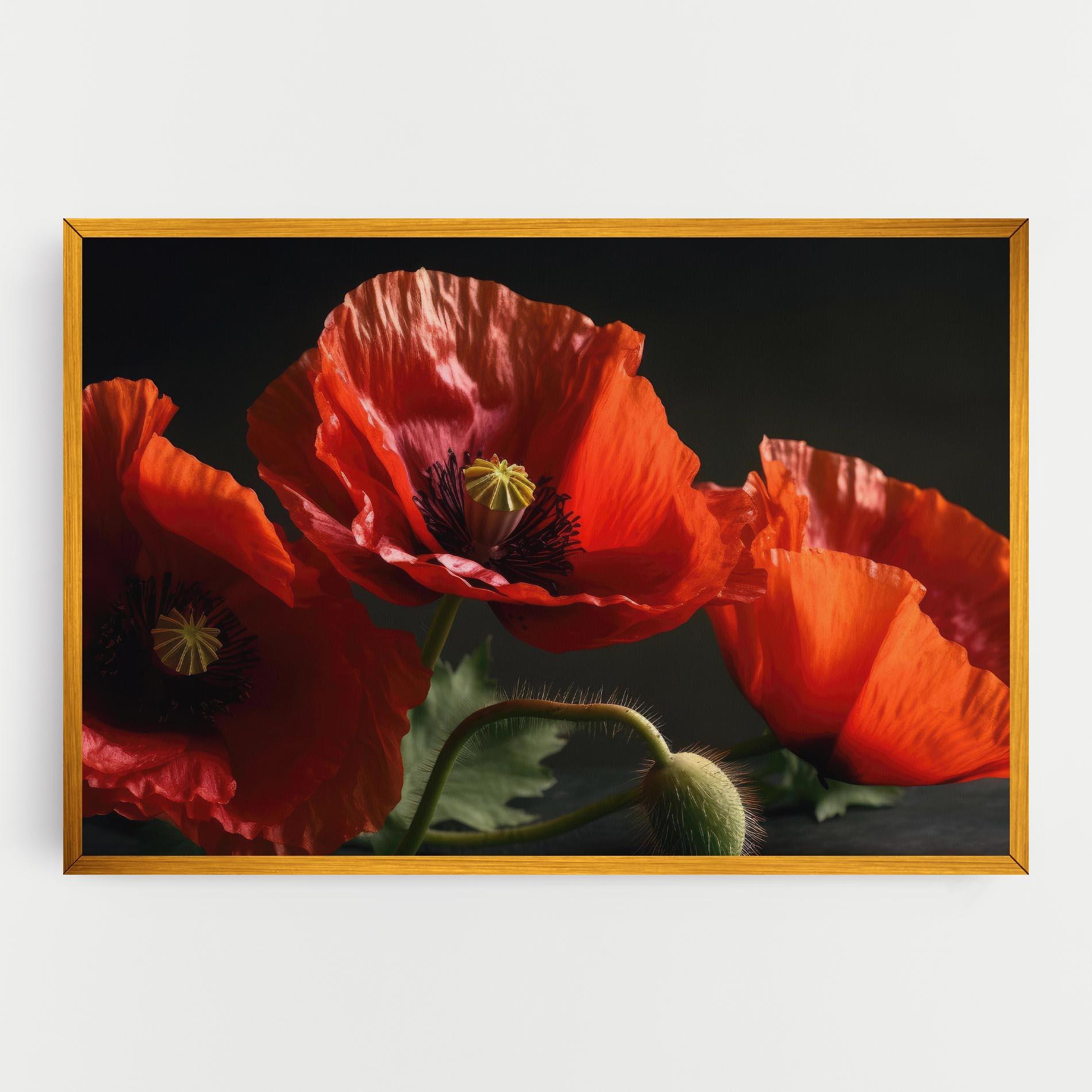 Vászonkép 3 Pretty Poppies mockup 0