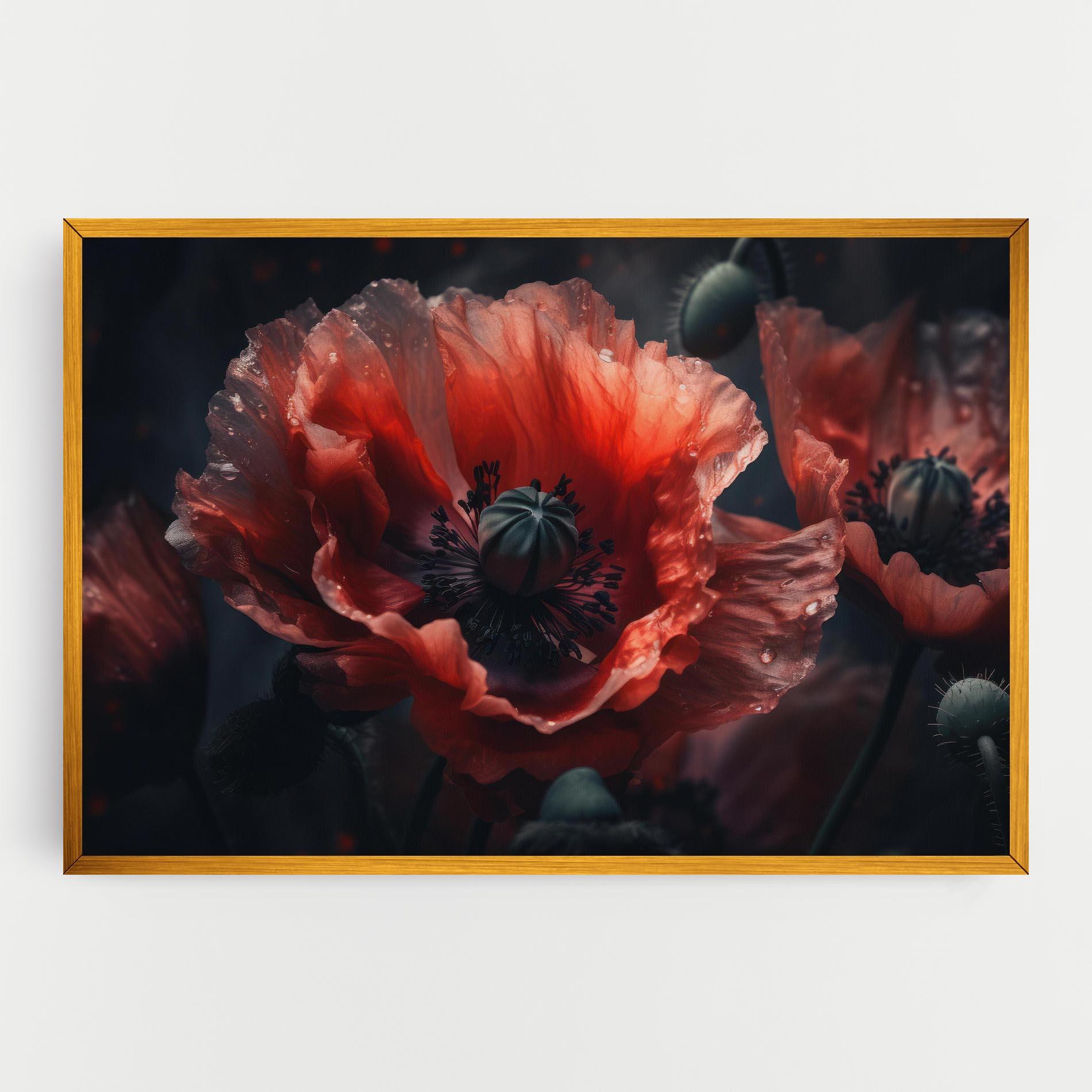 Vászonkép Dark Shade Poppy mockup 0