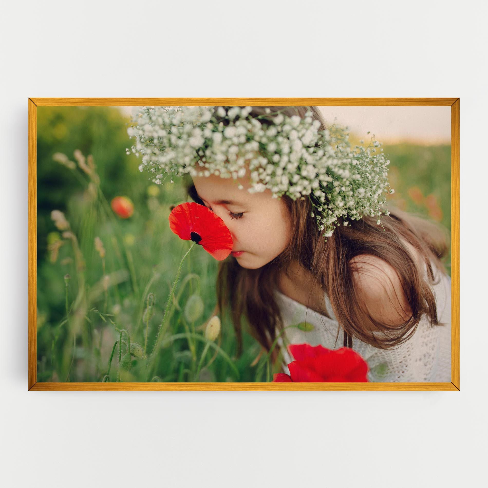 Girl With Poppies mockup 0