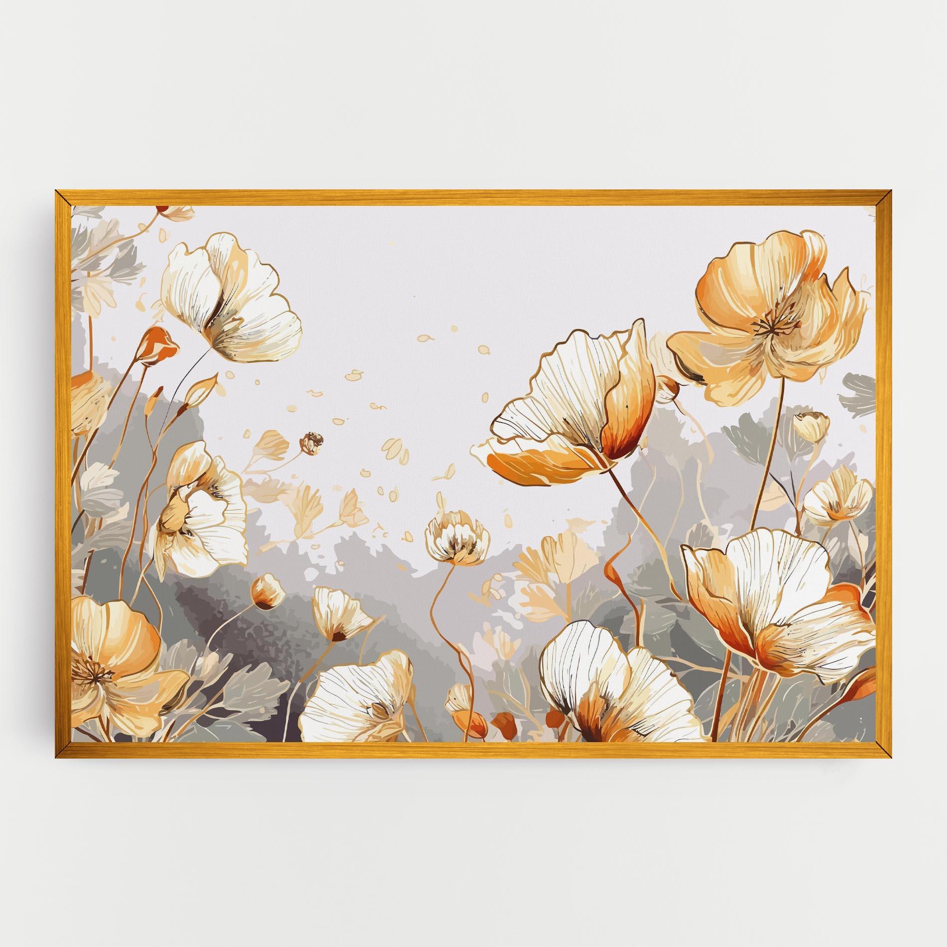 Vászonkép Gold Poppies mockup 0