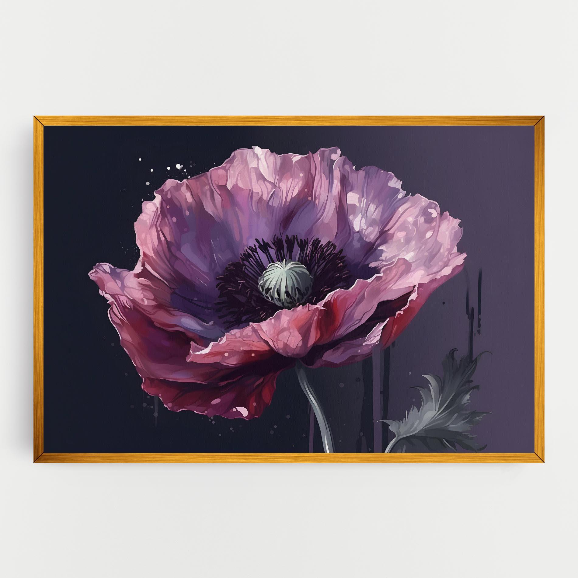 Vászonkép Light Purple Poppy mockup 0
