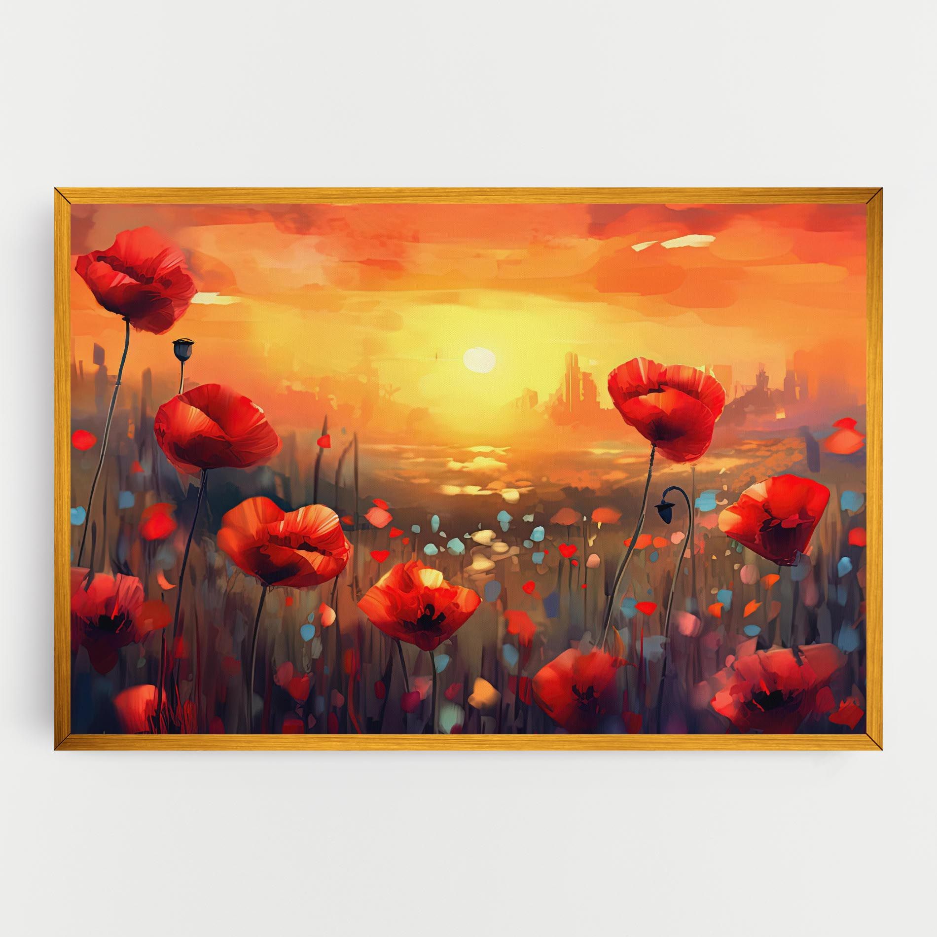 Sunrise Painting Poppies mockup 0