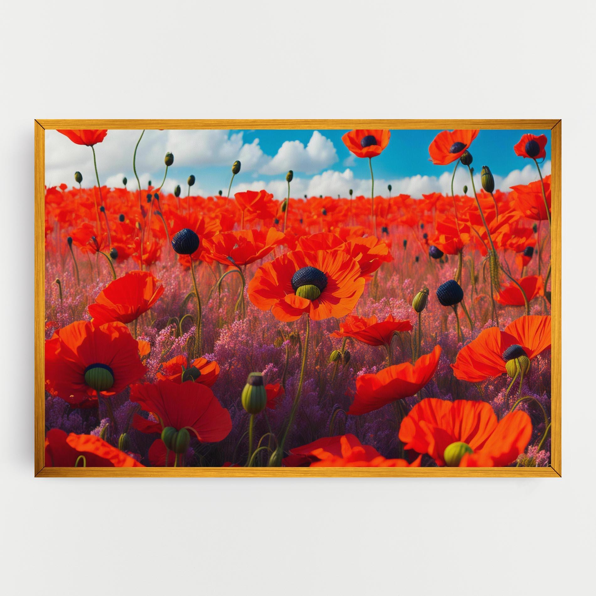 Vászonkép Wild Poppies mockup 0