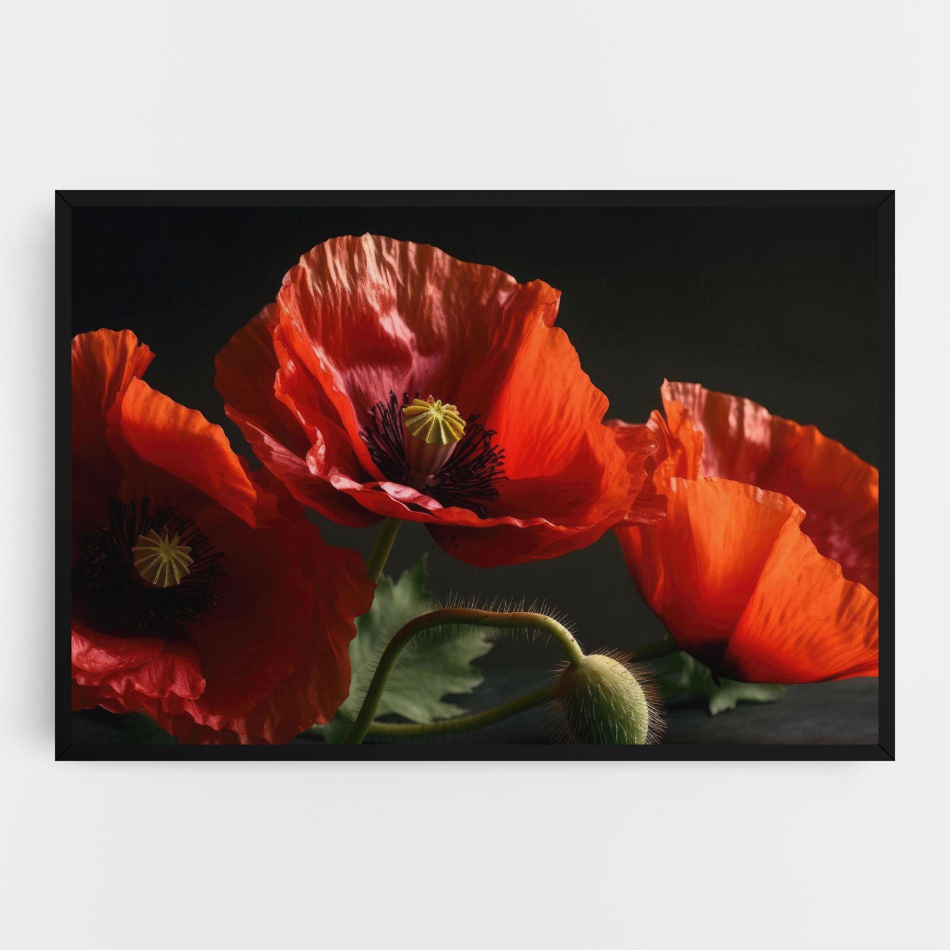 Vászonkép 3 Pretty Poppies mockup 0