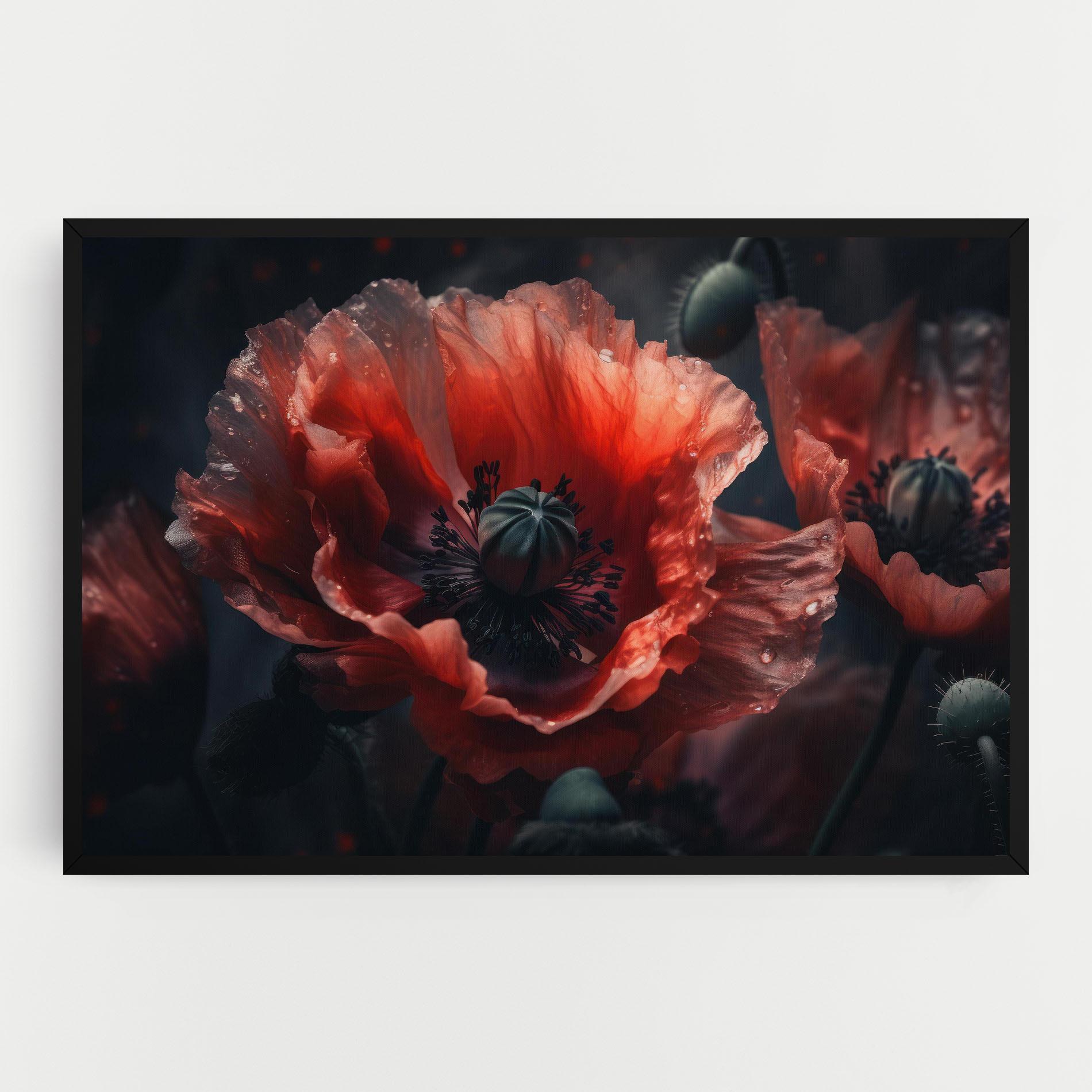 Vászonkép Dark Shade Poppy mockup 0