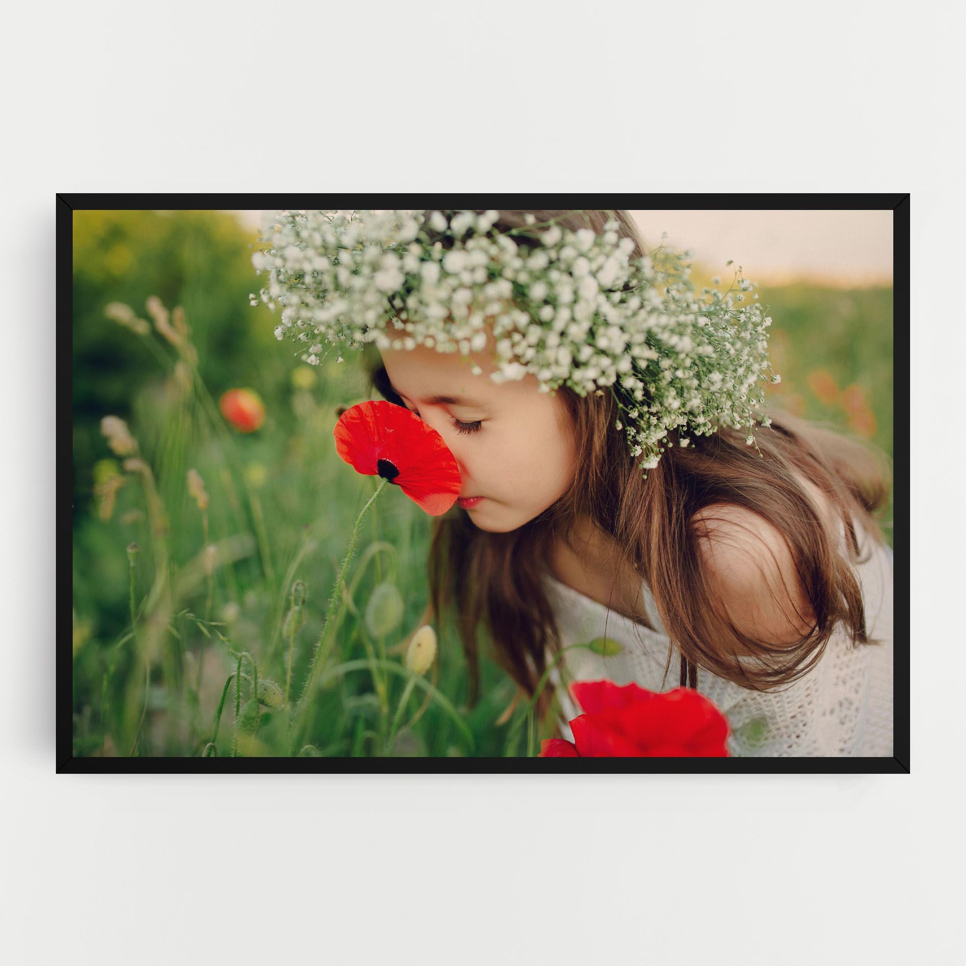 Girl With Poppies mockup 0