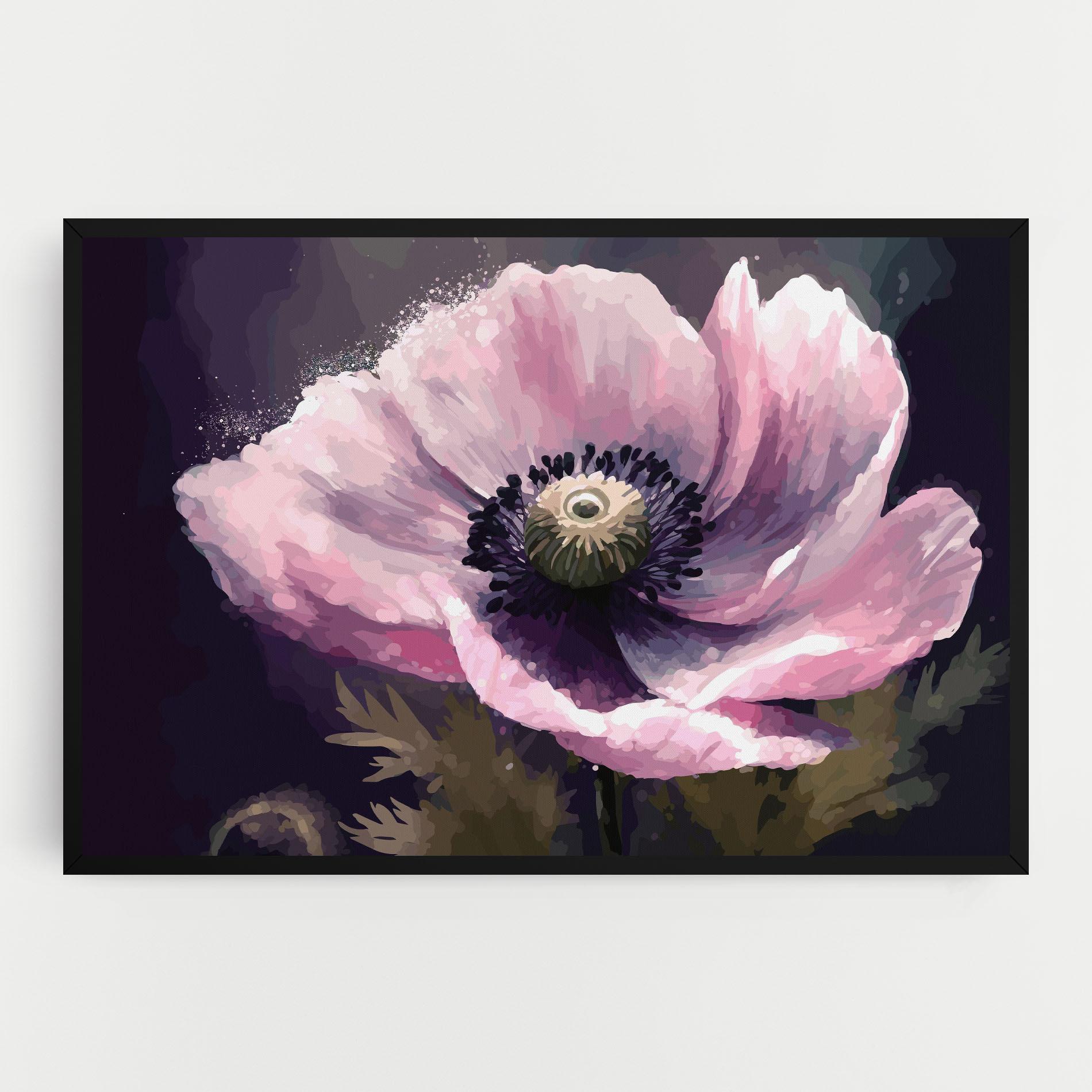 Vászonkép Pretty Pink Poppy mockup 0