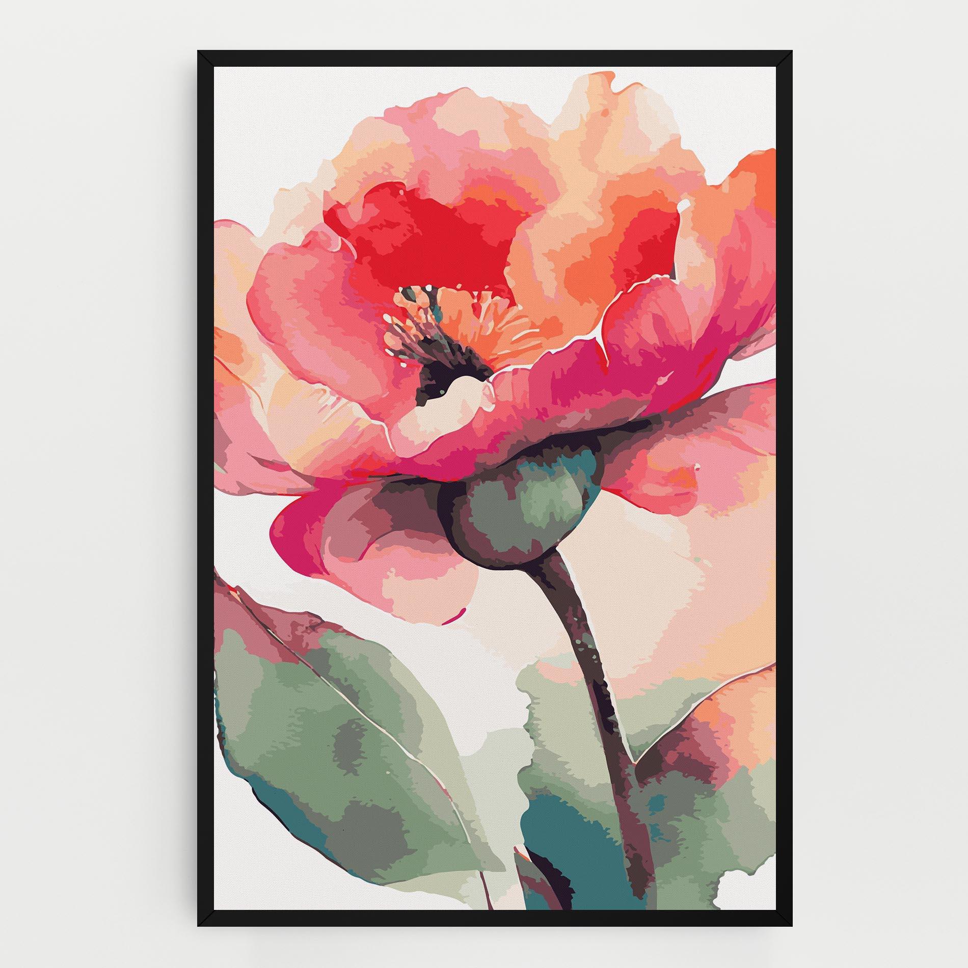 Vászonkép Pastel Poppy mockup 0