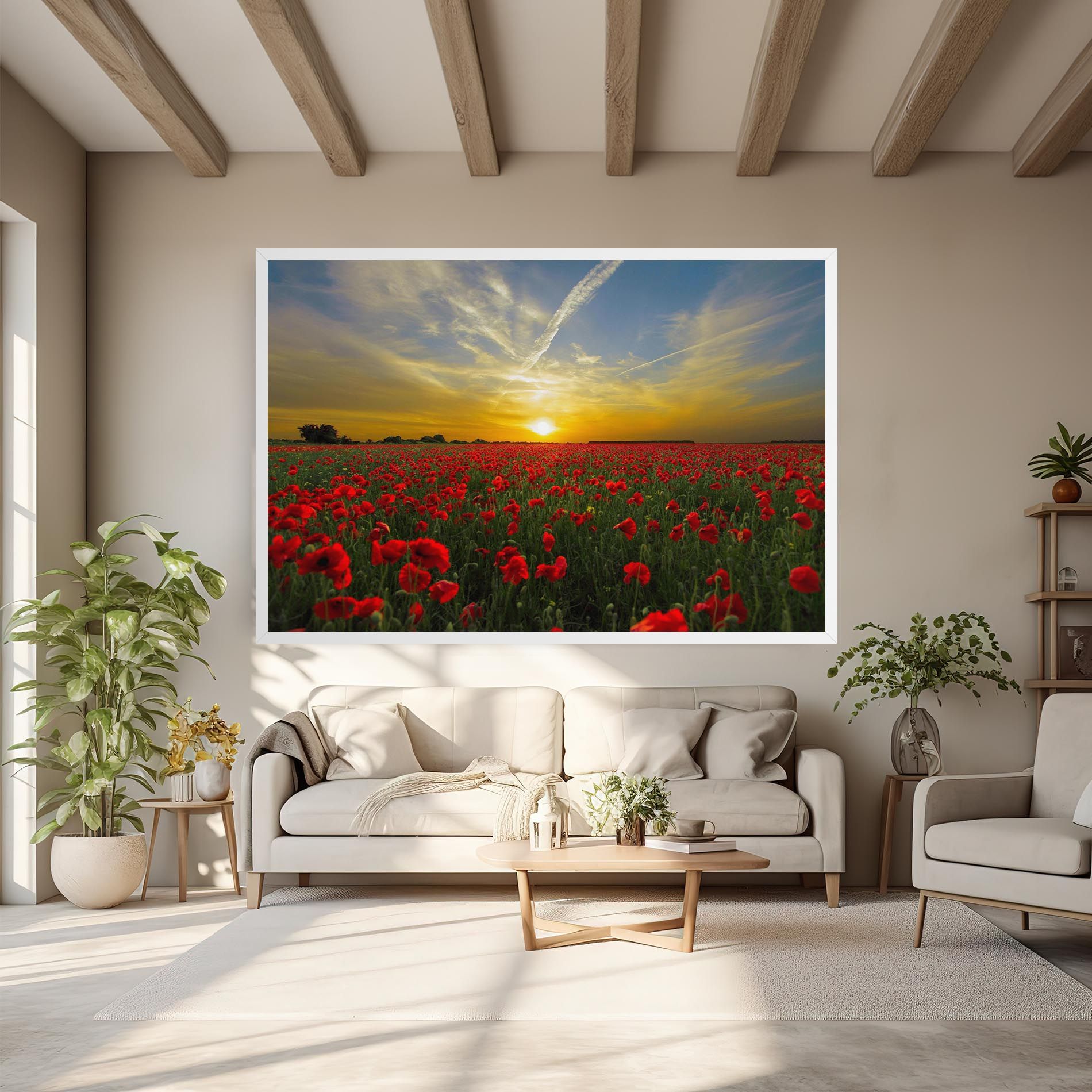 Poppies Sunset mockup 6