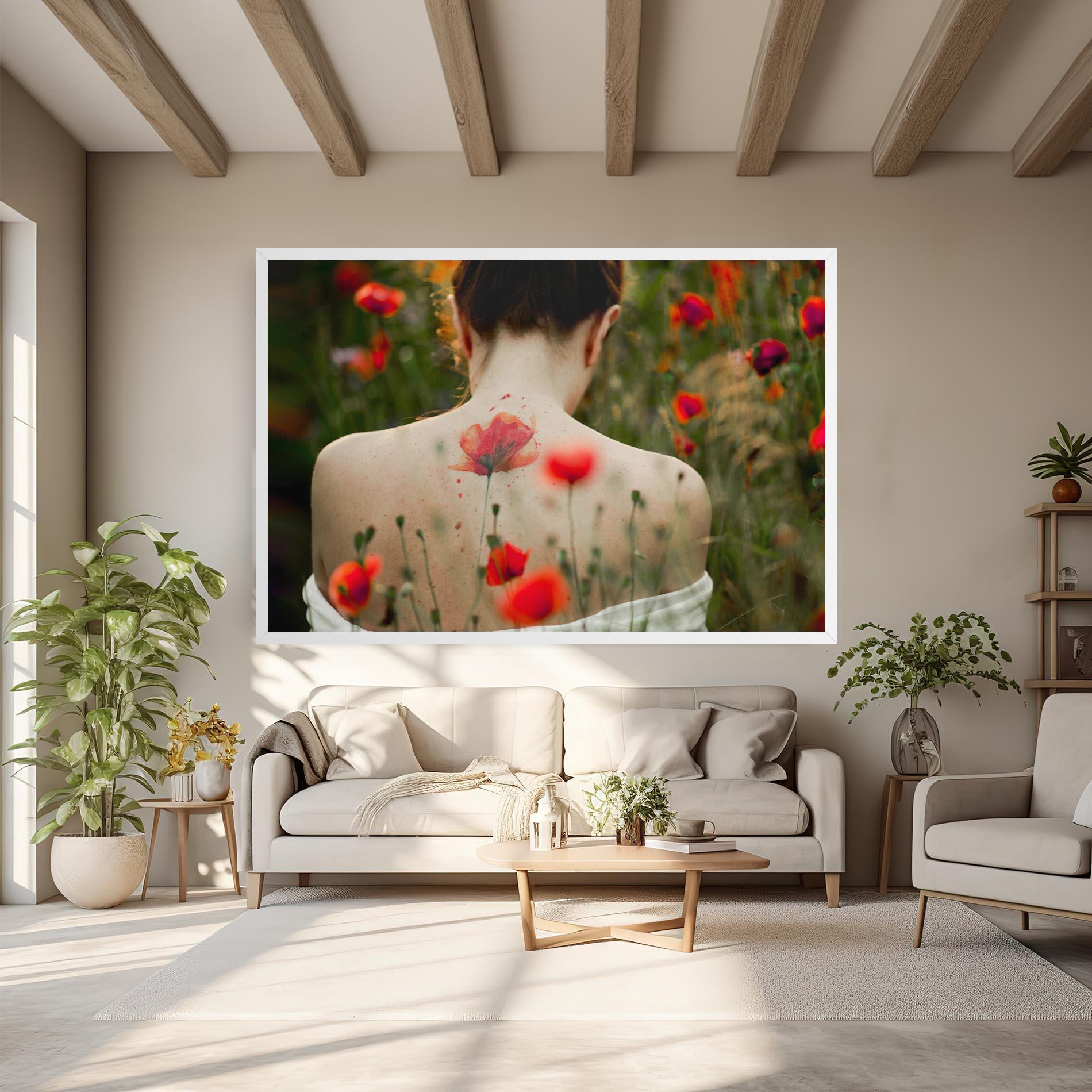 Vászonkép Poppy Tattoo mockup 6