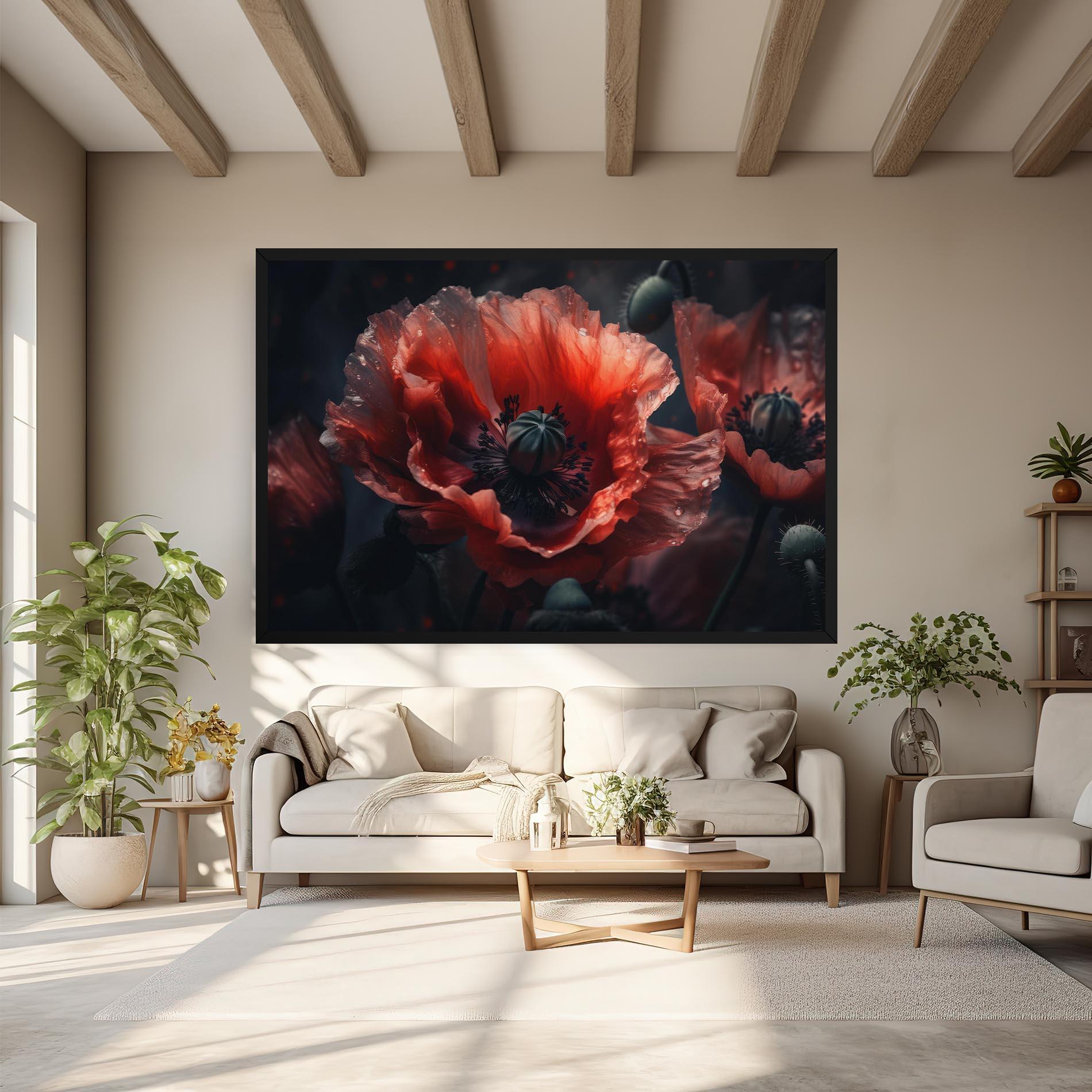 Vászonkép Dark Shade Poppy mockup 6