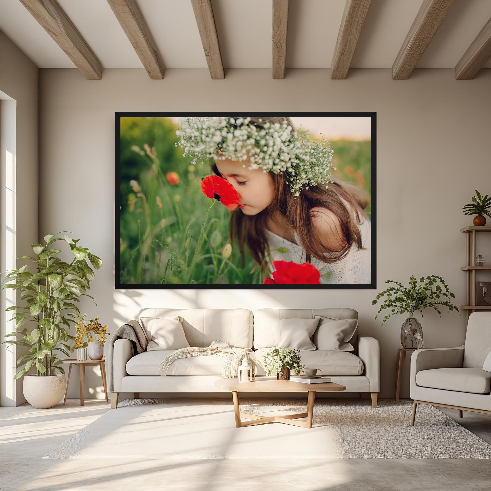 Girl With Poppies mockup 6