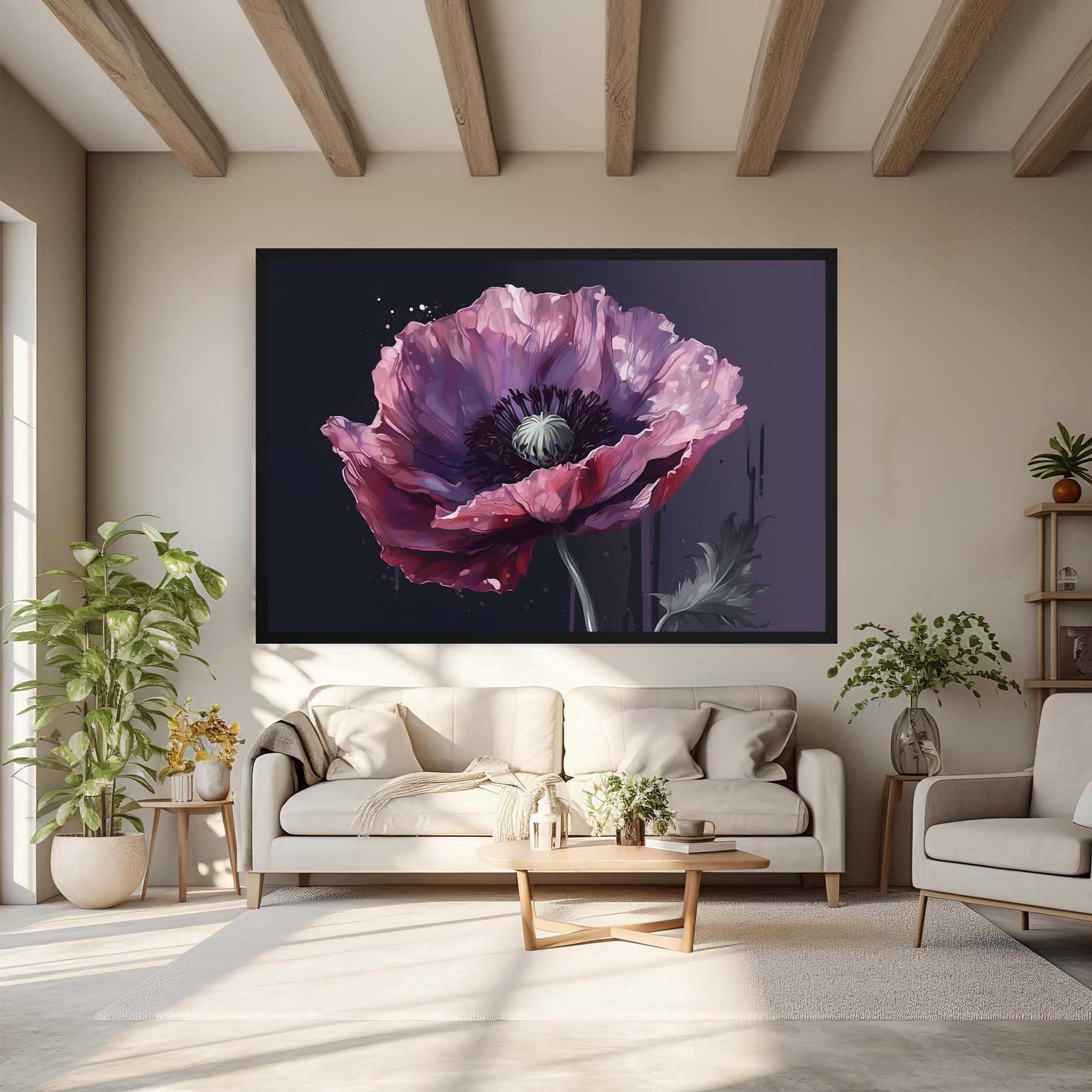 Vászonkép Light Purple Poppy mockup 6