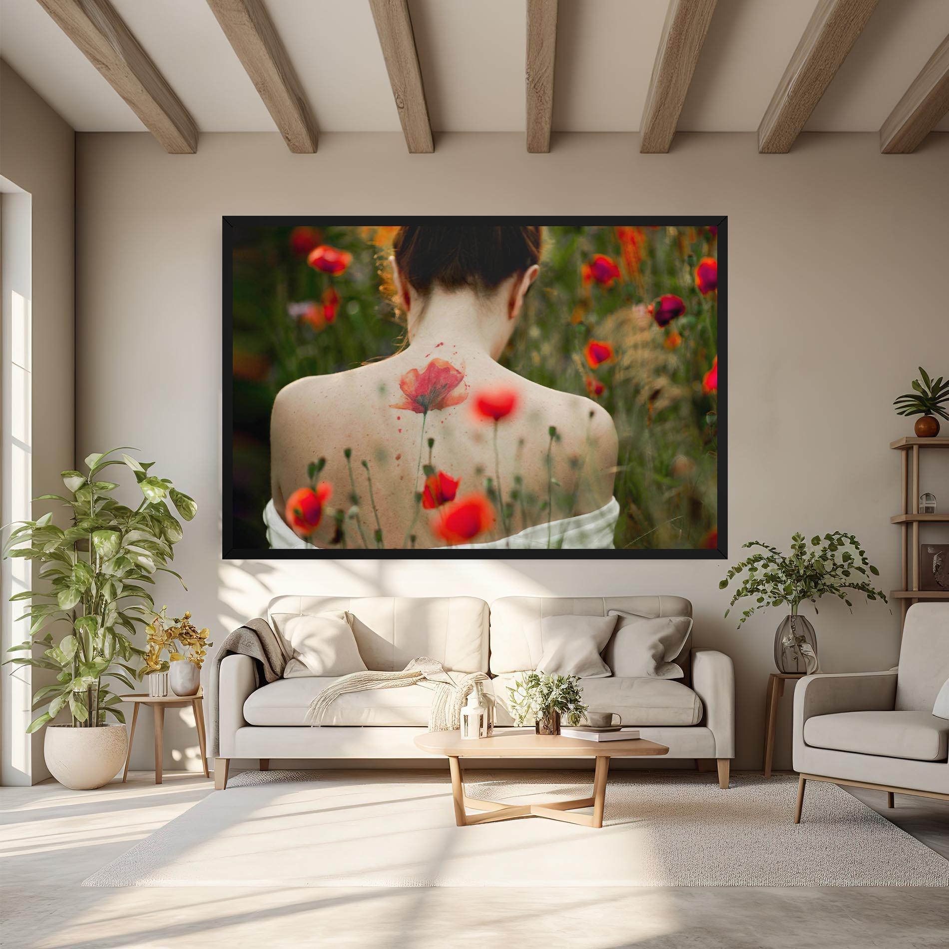 Vászonkép Poppy Tattoo mockup 6