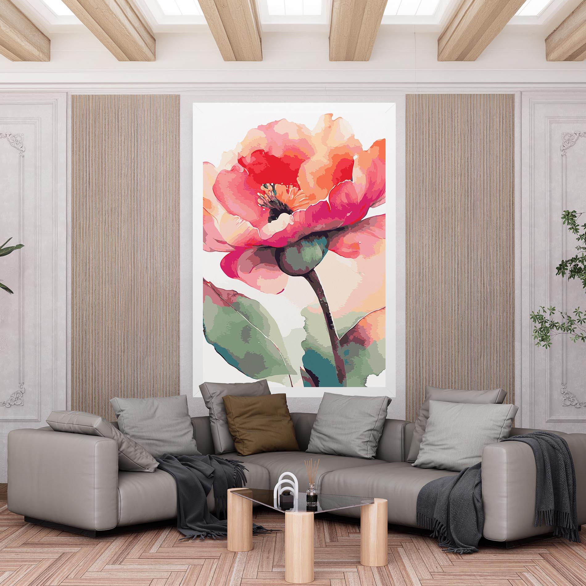 Vászonkép Pastel Poppy mockup 6