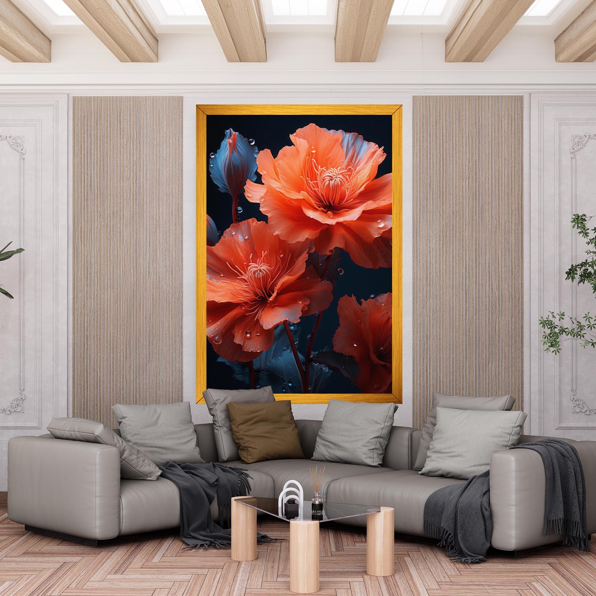 Vászonkép Orange Poppy mockup 6